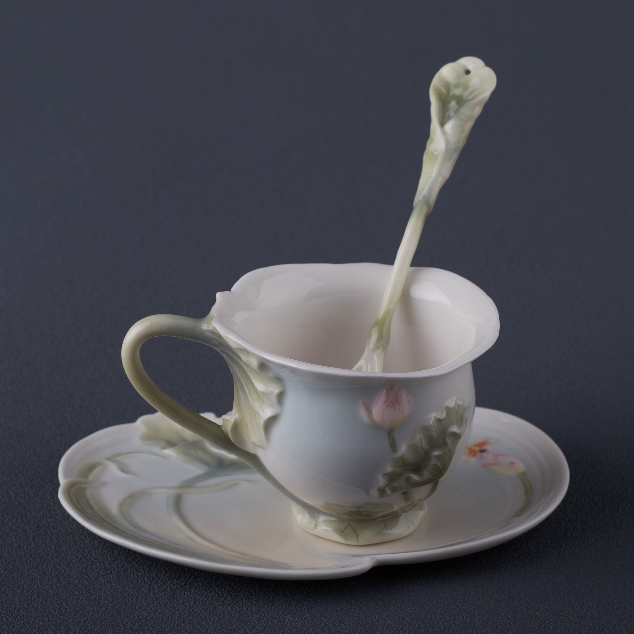 Lotus 3 Pcs Coffee Cup Set