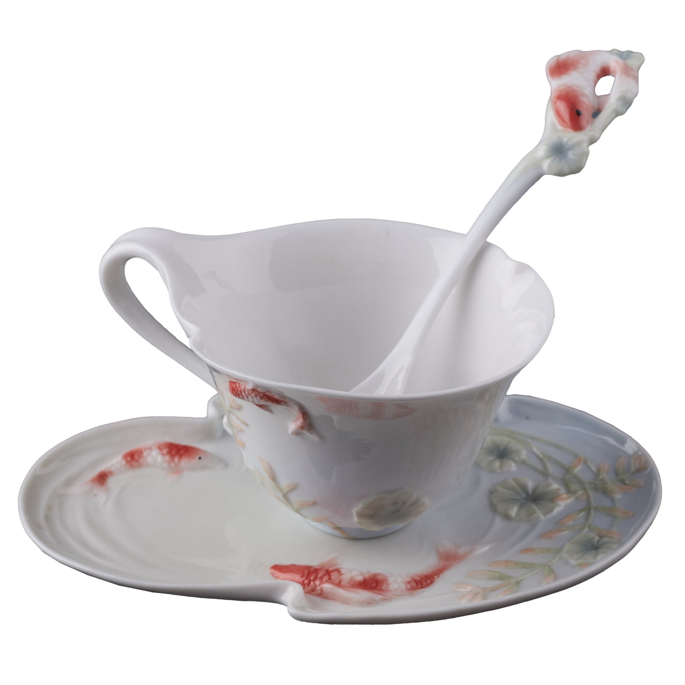 Koi Coffe Cup Set With Spoon