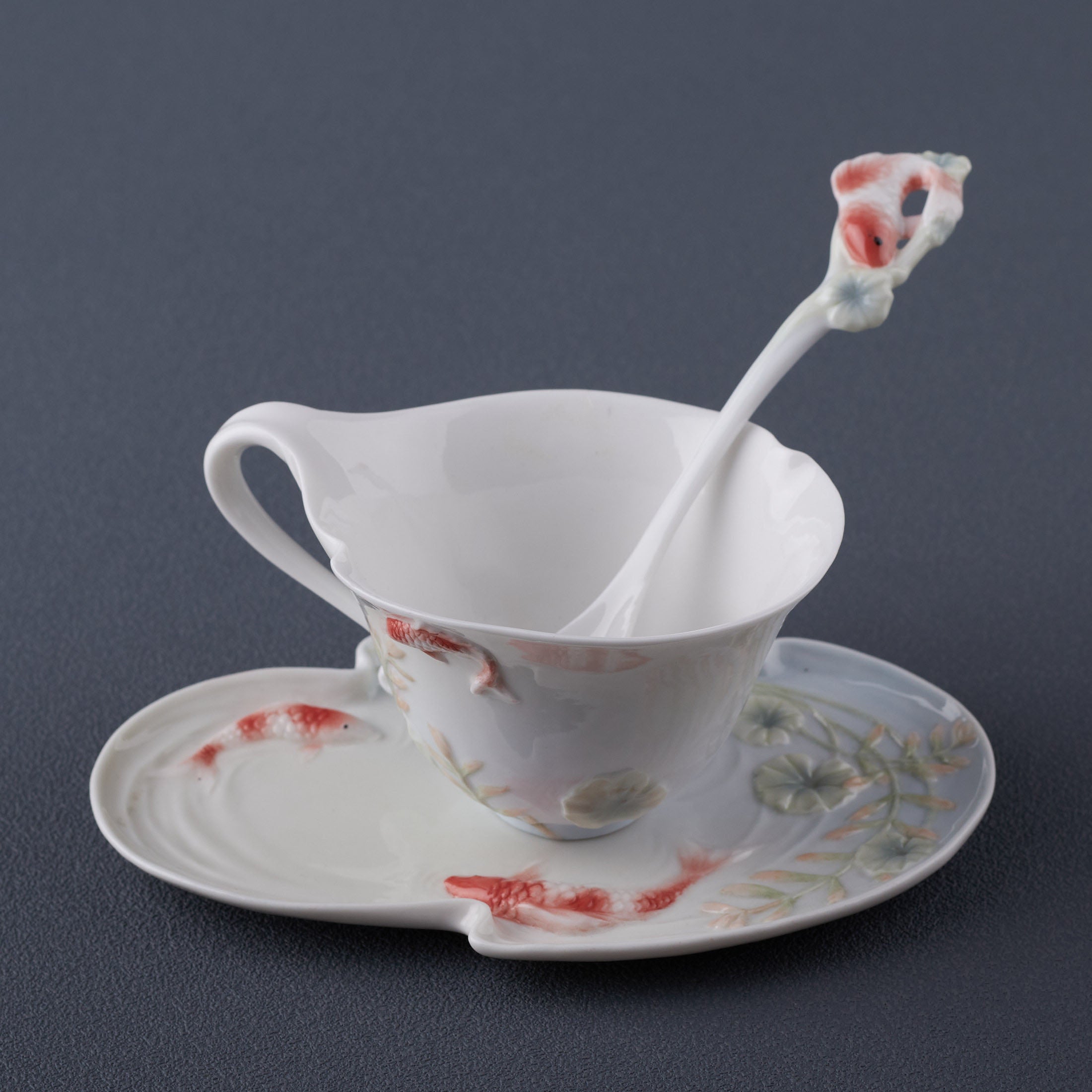 Koi Coffe Cup Set With Spoon