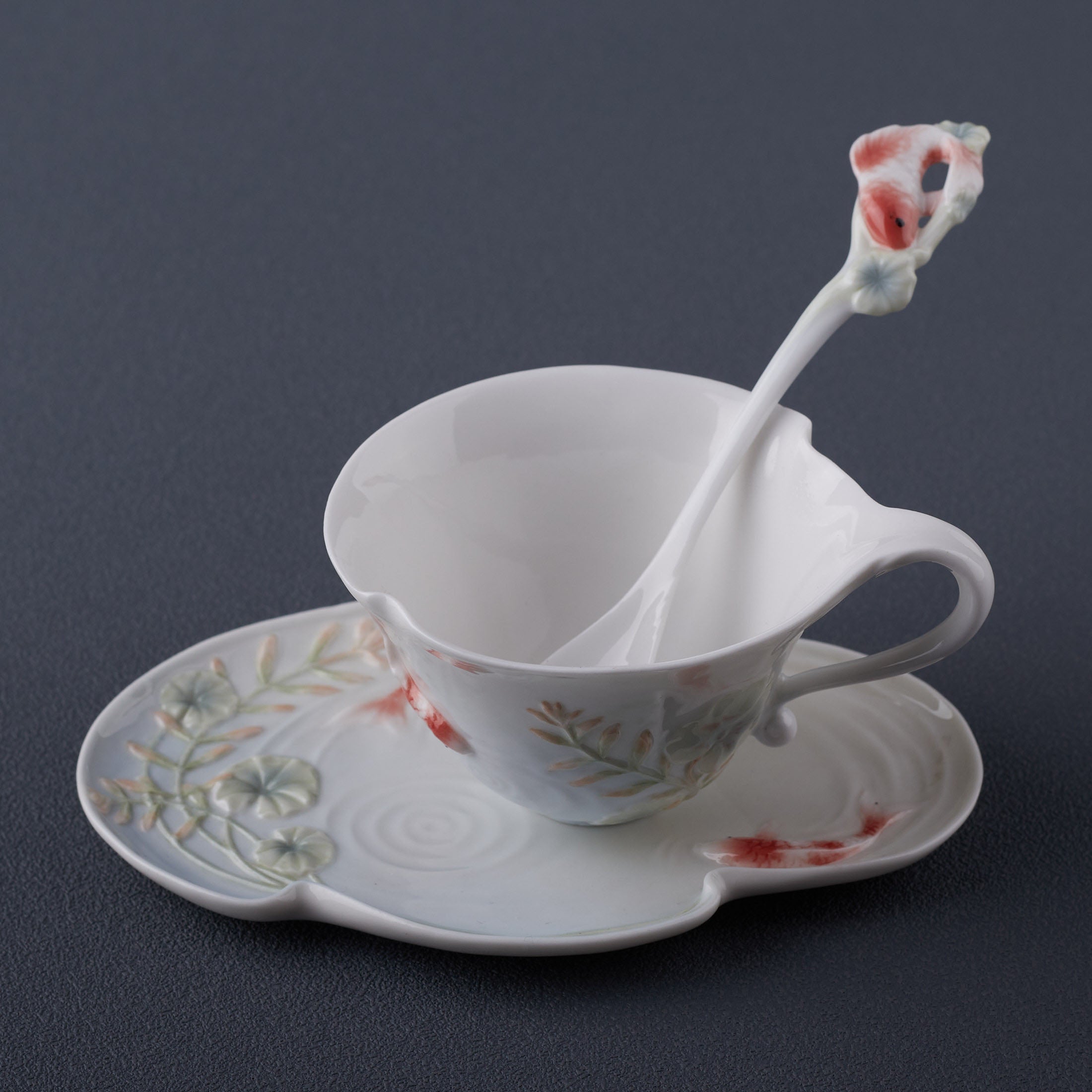 Koi Coffe Cup Set With Spoon