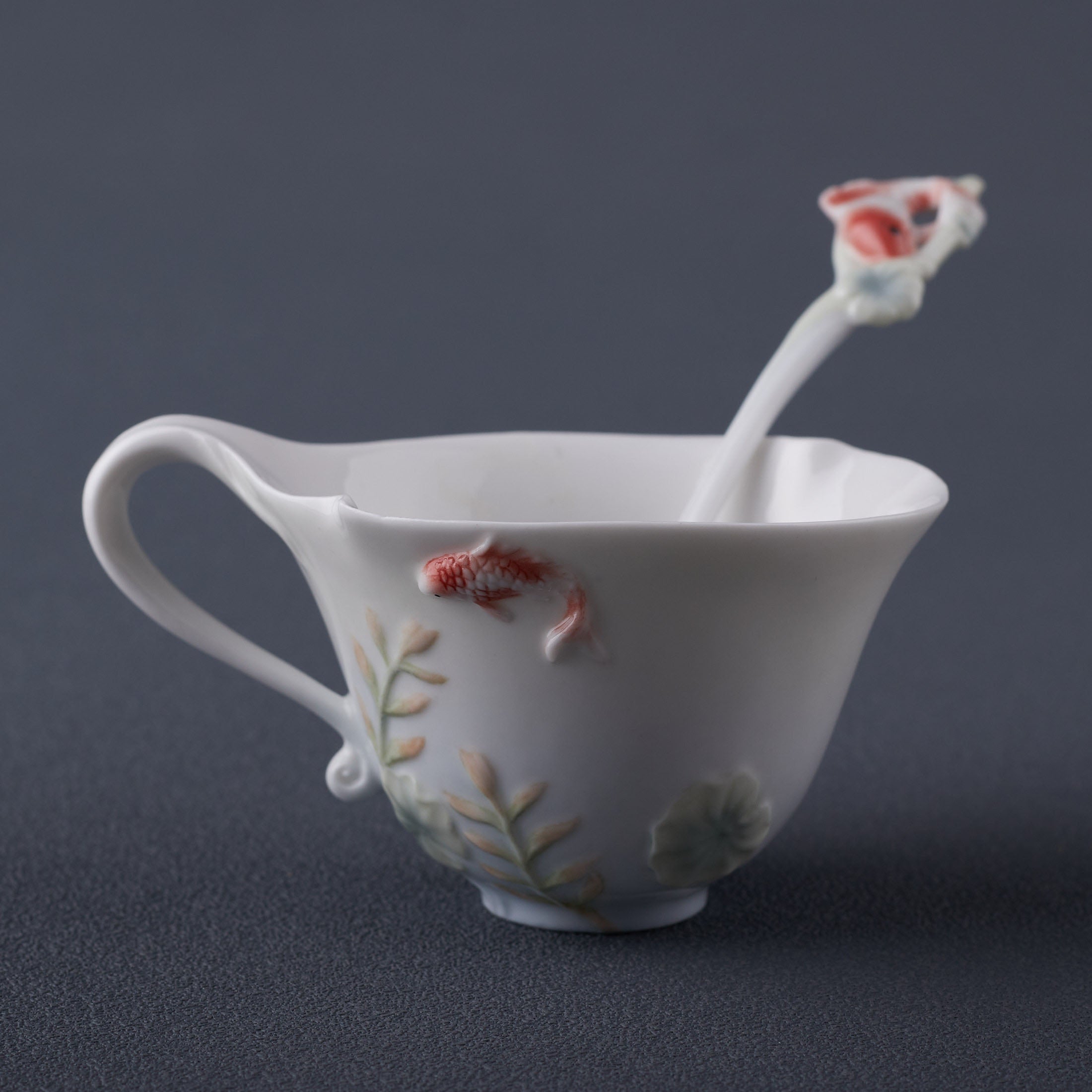 Koi Coffe Cup Set With Spoon
