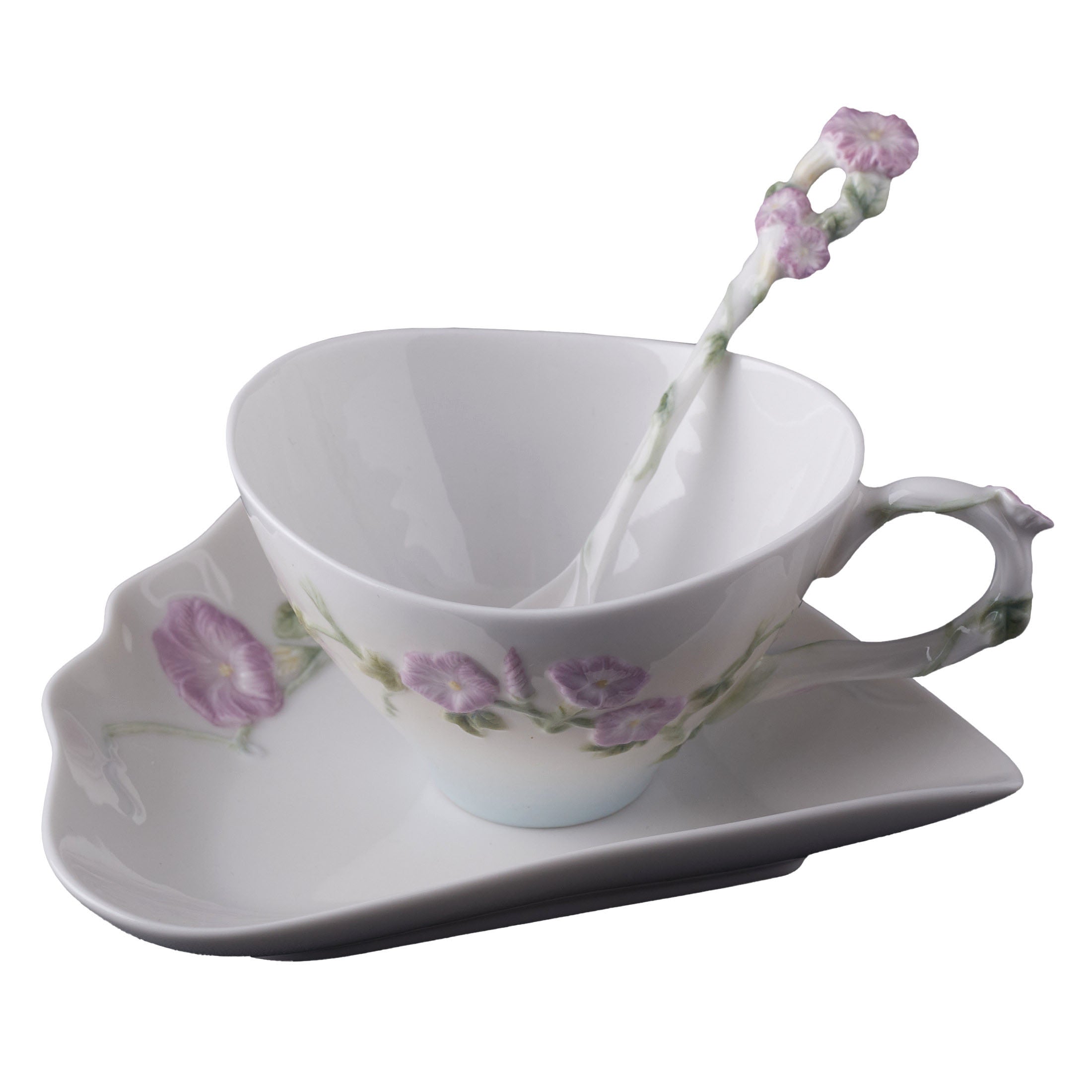 Morning Glory Coffee Set With Spoon