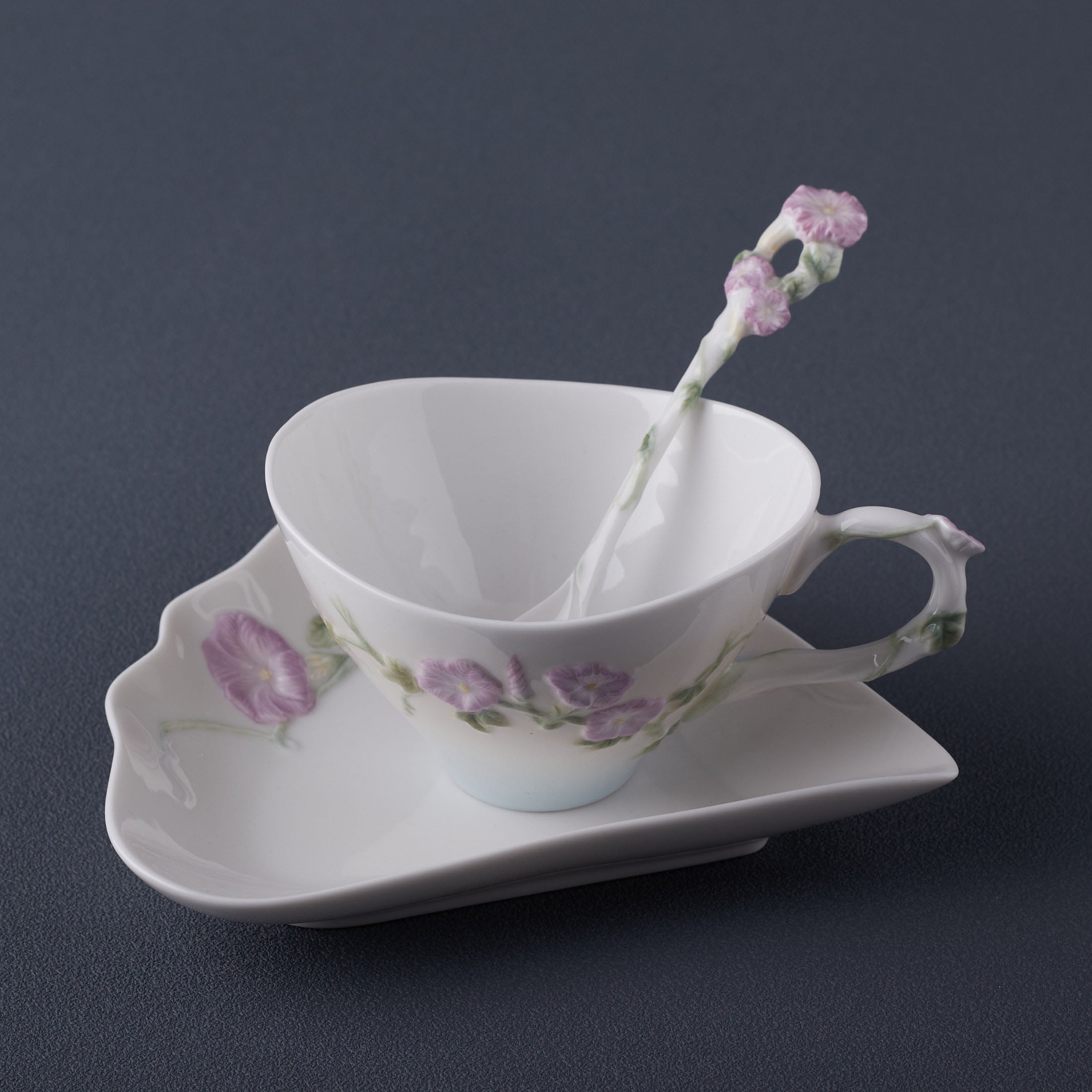 Morning Glory Coffee Set With Spoon