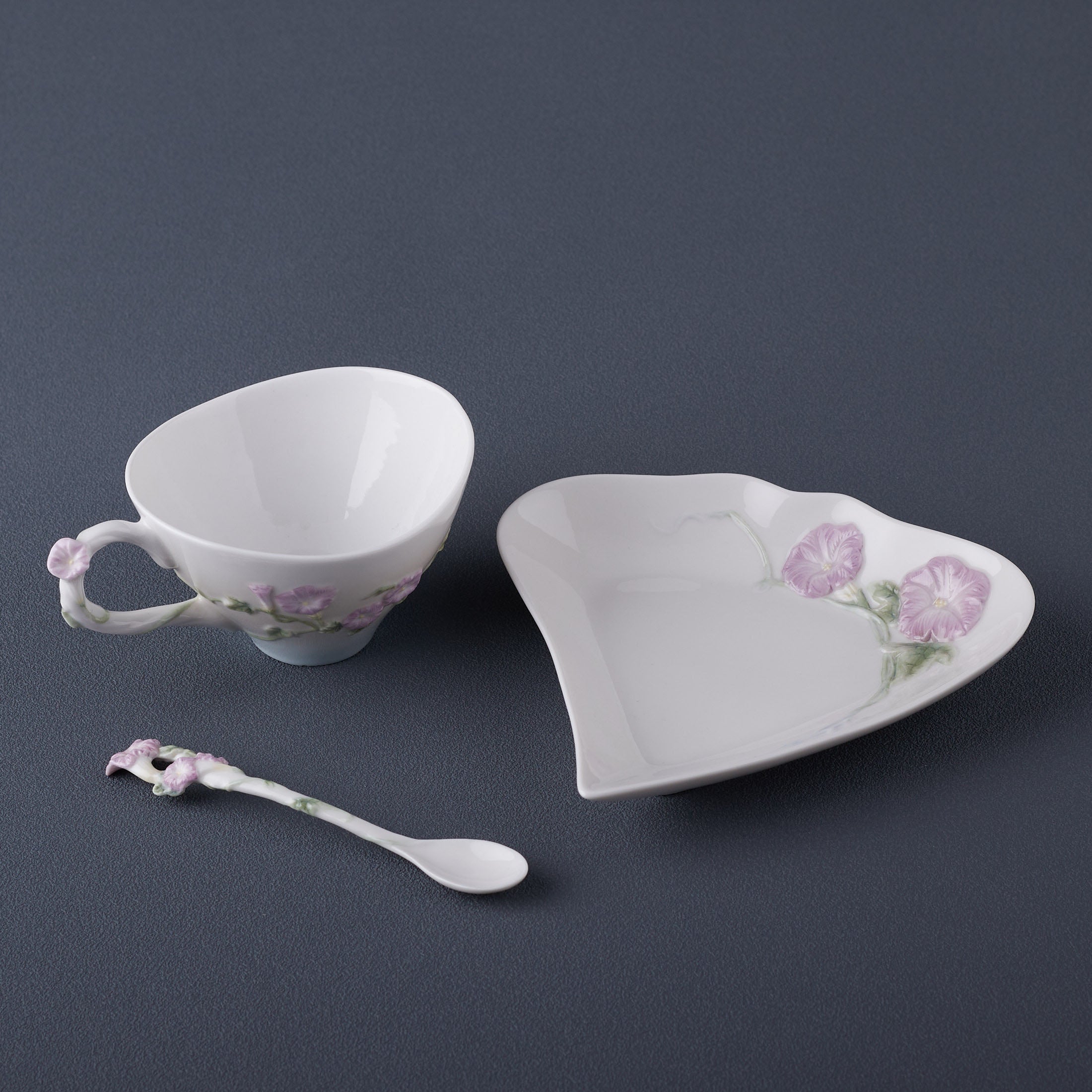 Morning Glory Coffee Set With Spoon