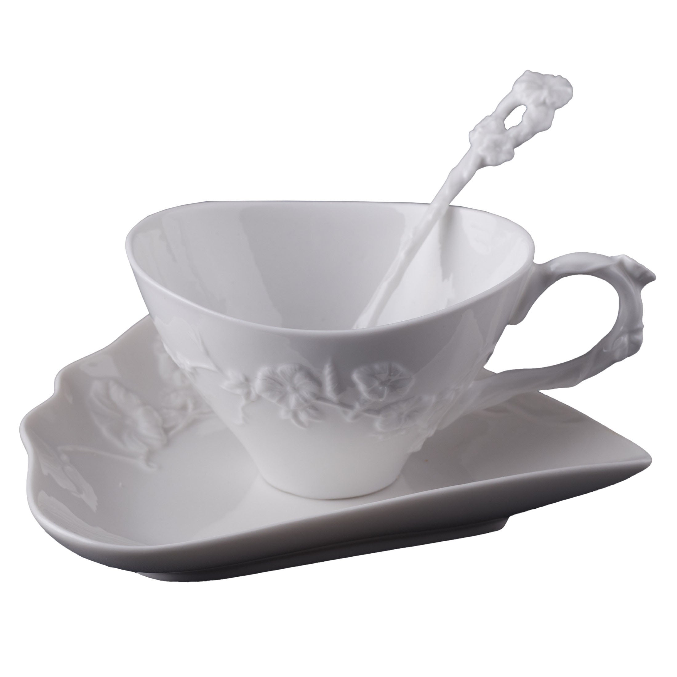 Morning Glory Coffee Set With Spoon