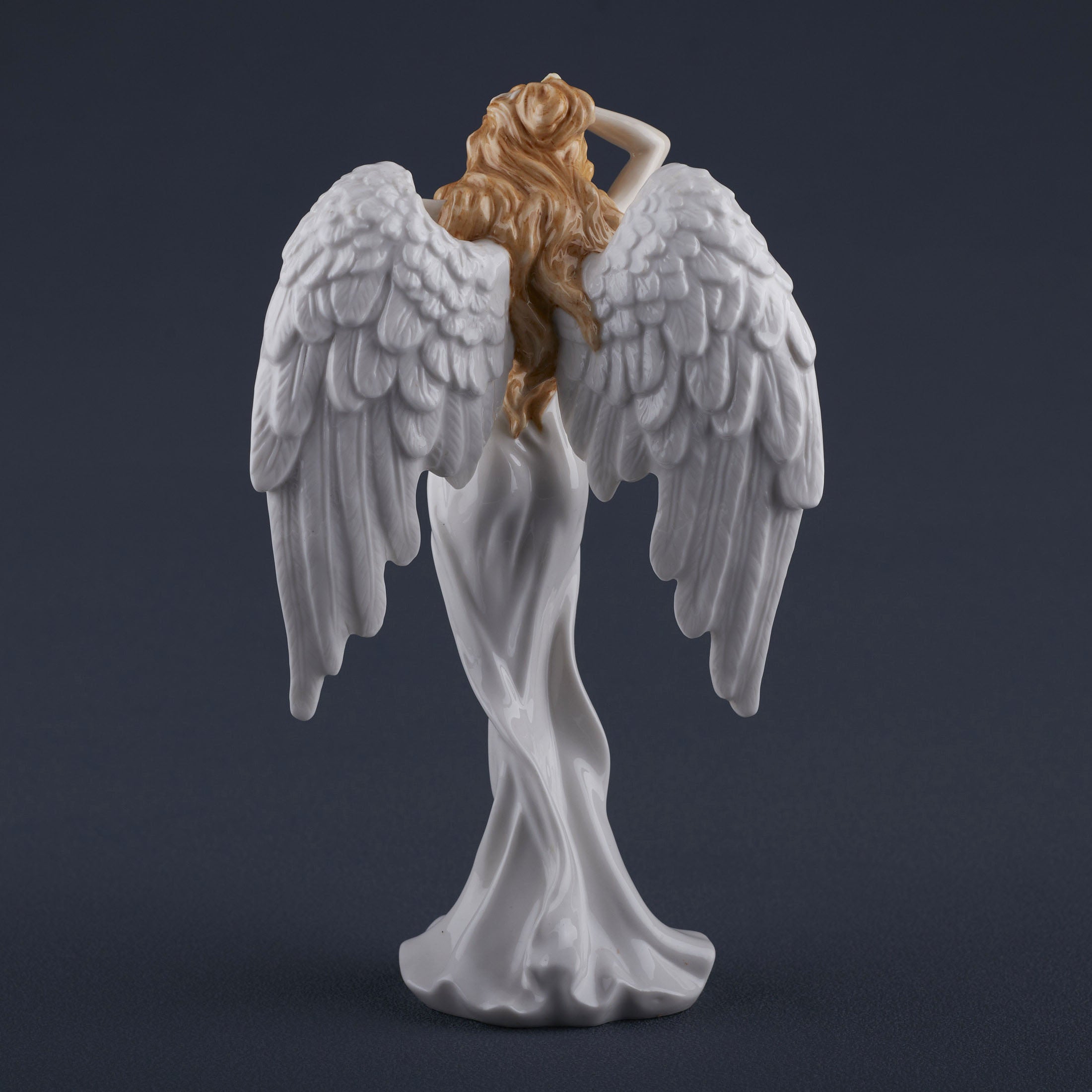Guardian Angel Angel Stroking Her Hair (White)