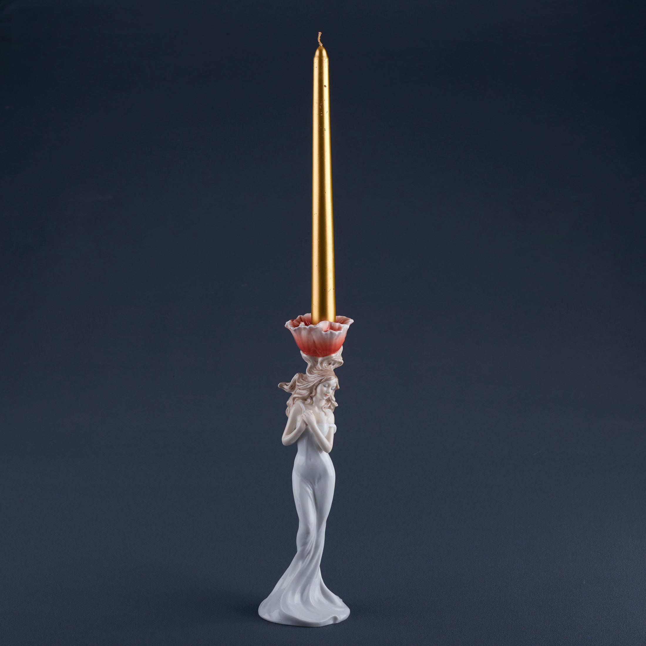 Lady With Poppy Candleholder