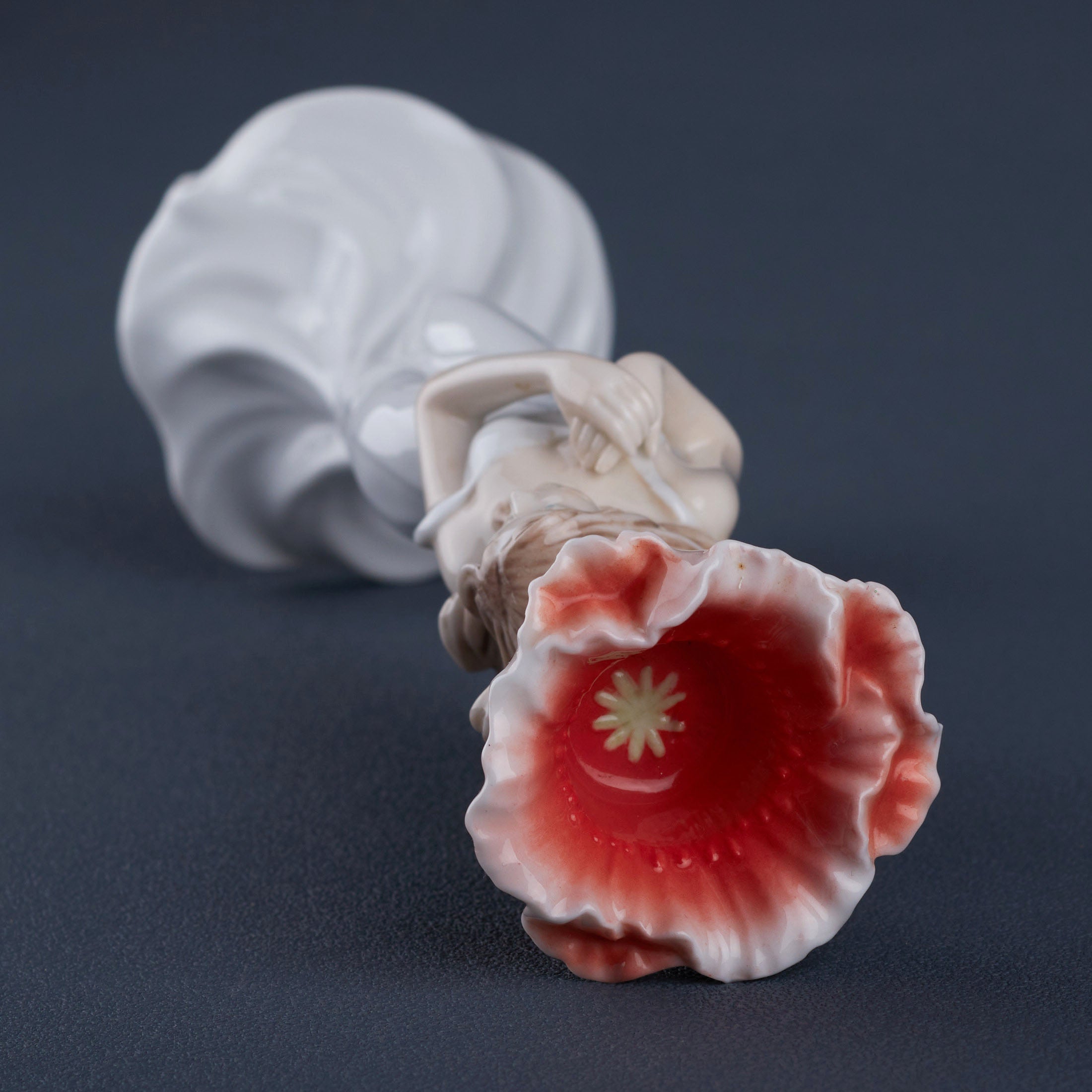 Lady With Poppy Candleholder