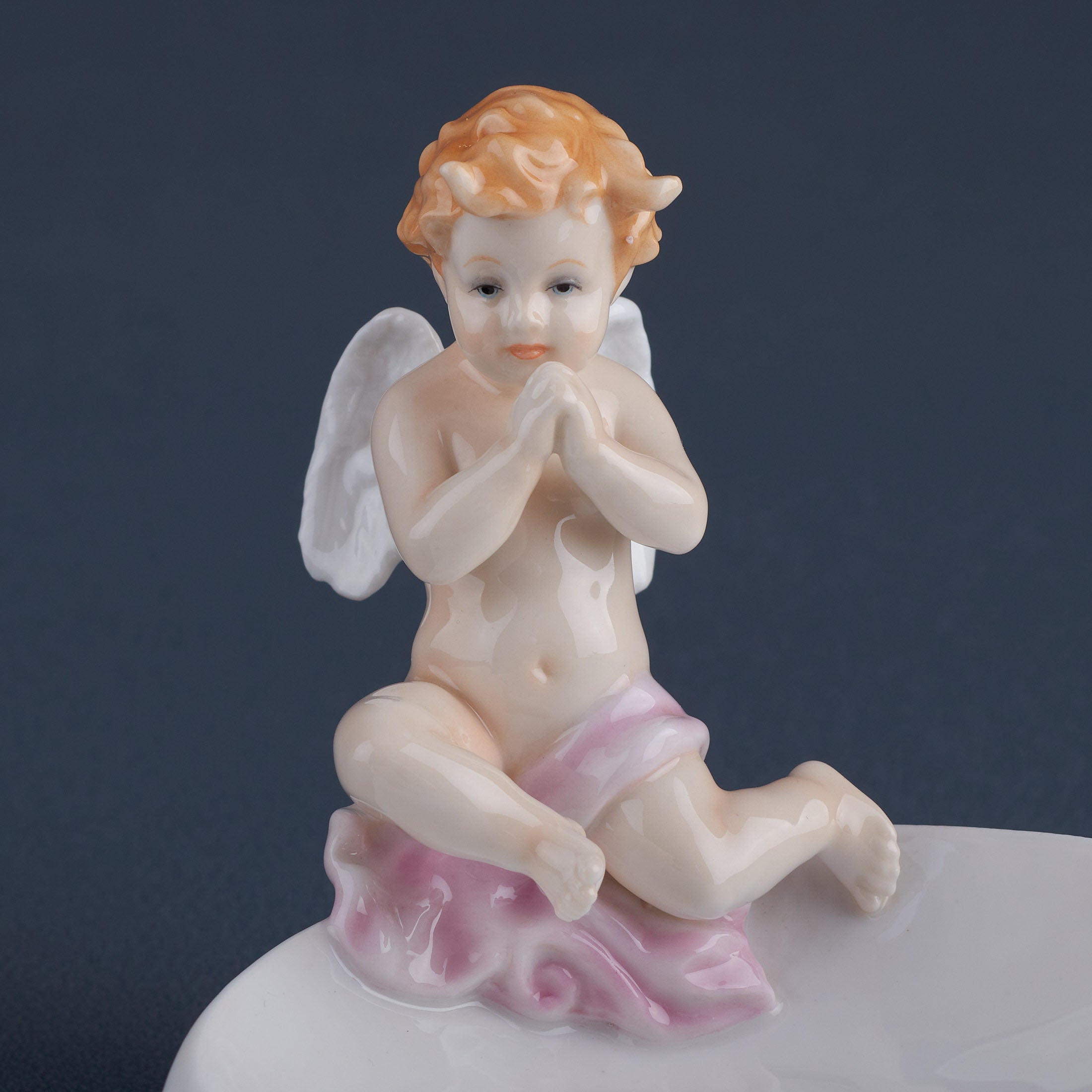 Cherub and Starfish On Nautilus ShellJewelry Tray