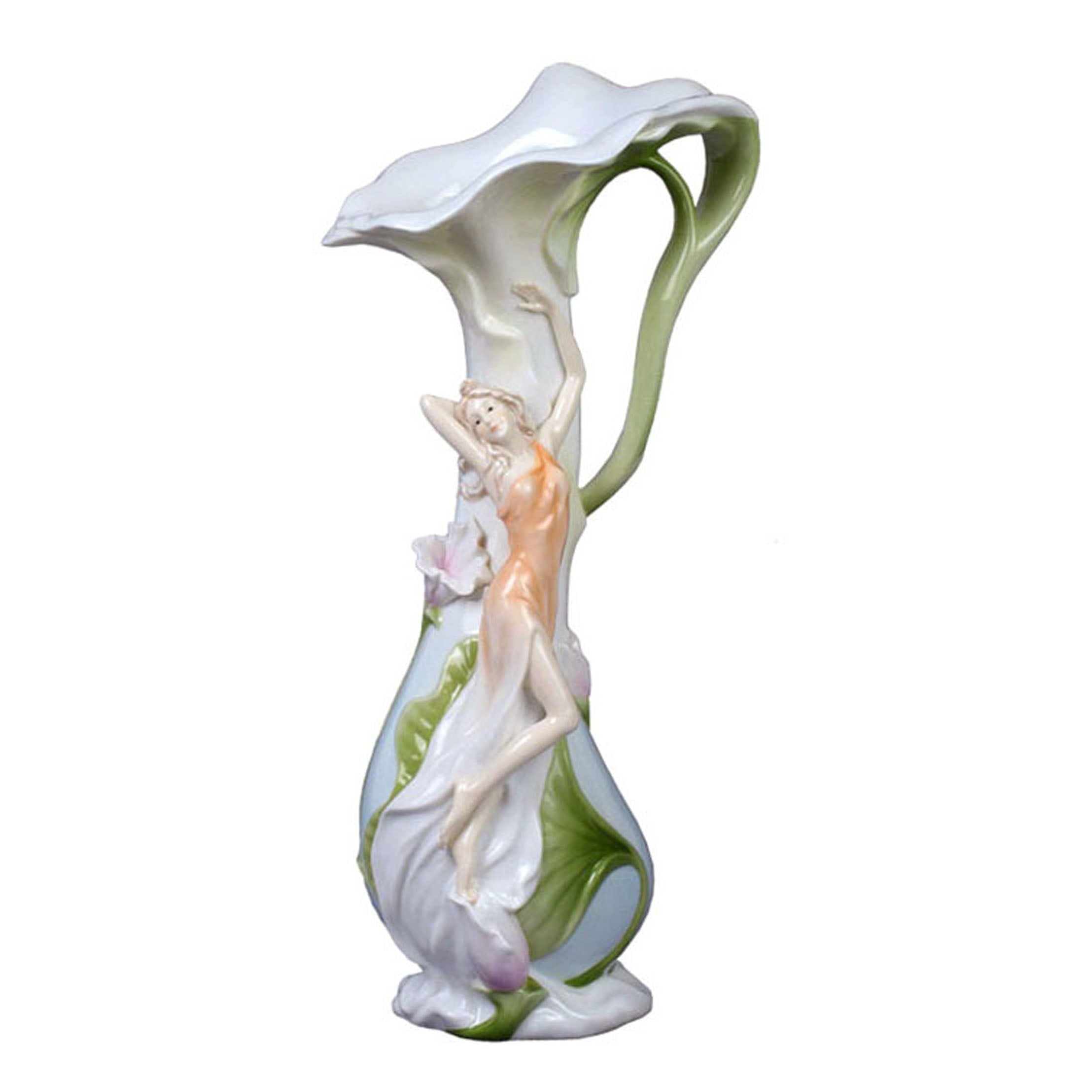 Lady On Tulip Vase (Large)