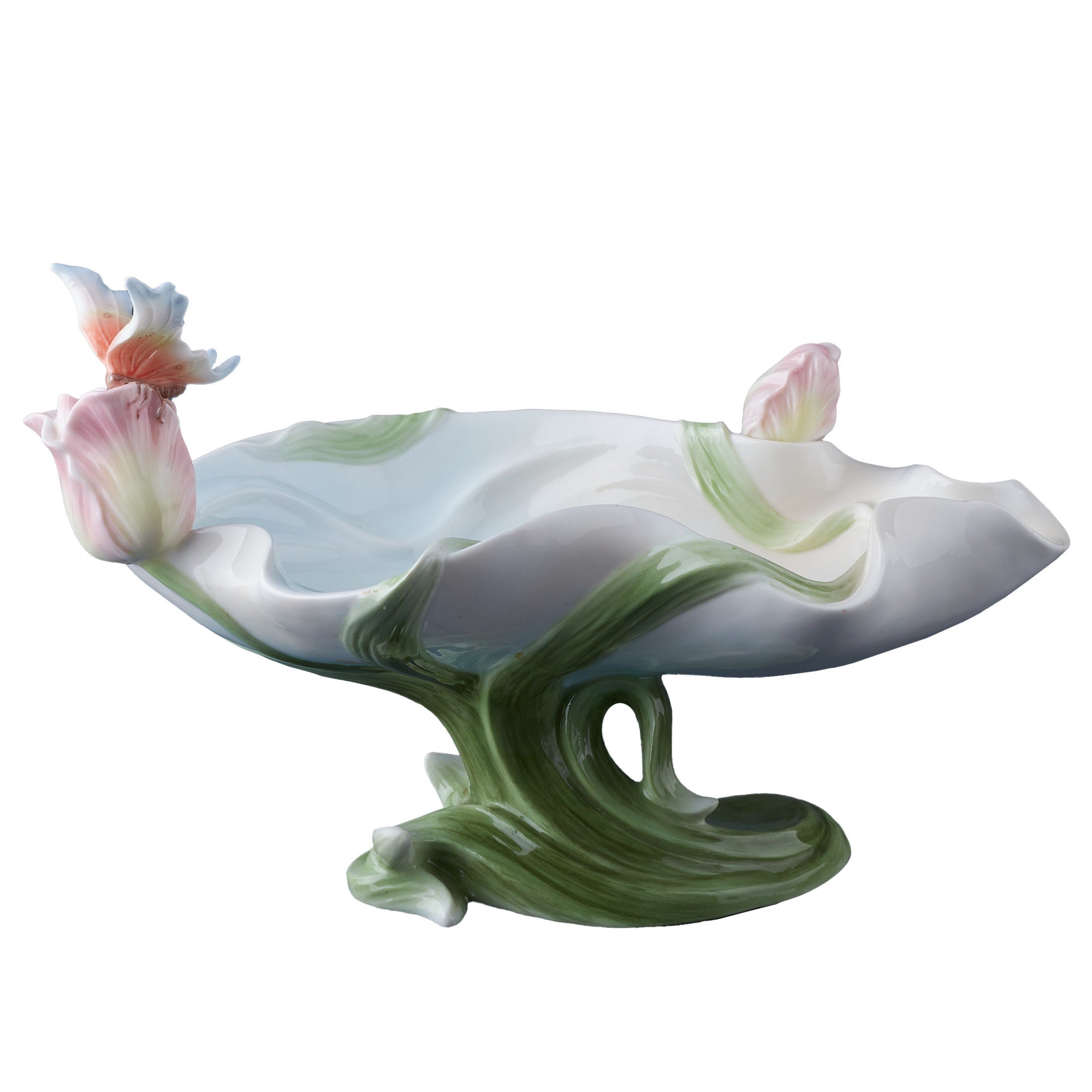 Art Nouveav Butterfly Kissing Tulip