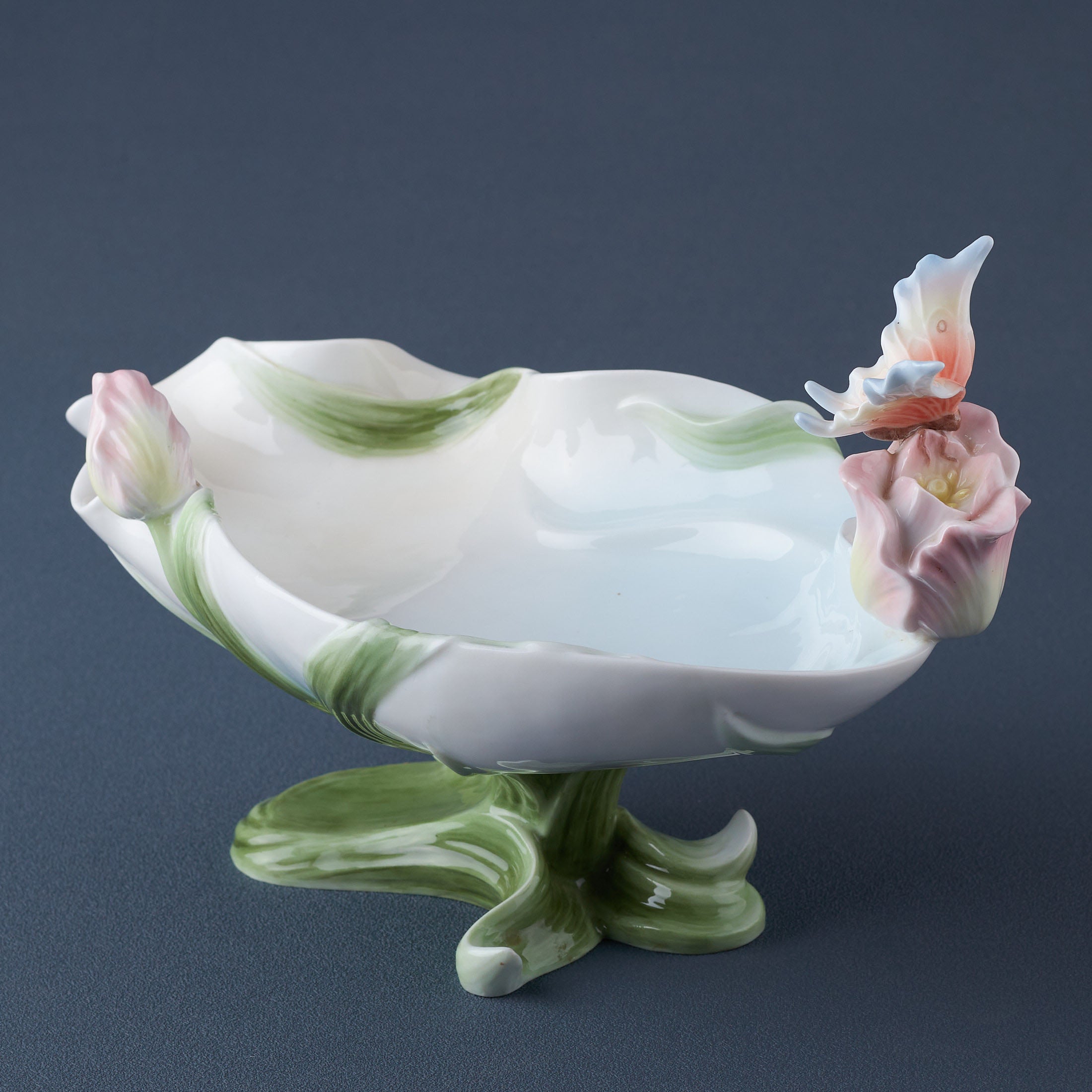 Art Nouveav Butterfly Kissing Tulip