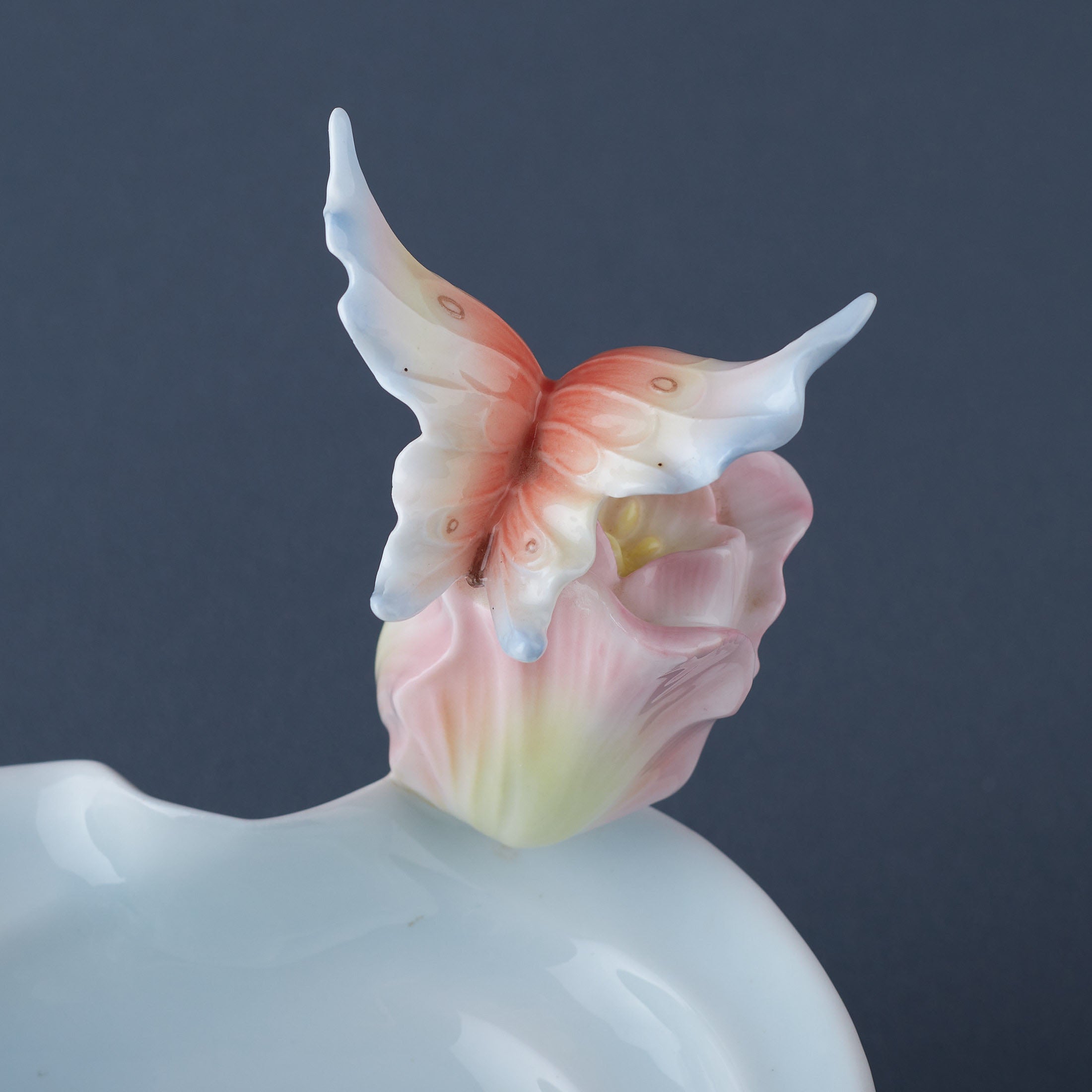 Art Nouveav Butterfly Kissing Tulip
