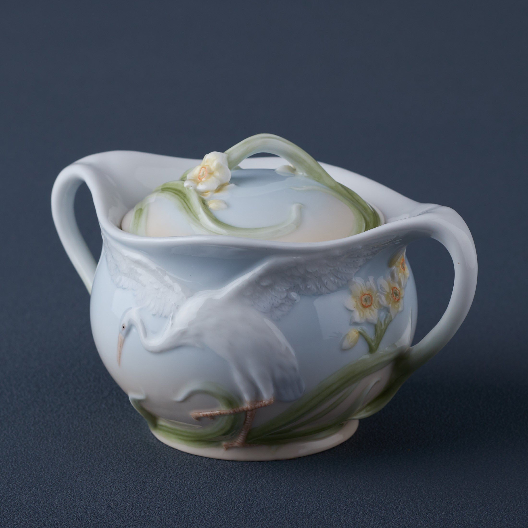 Egret Sugar Jar