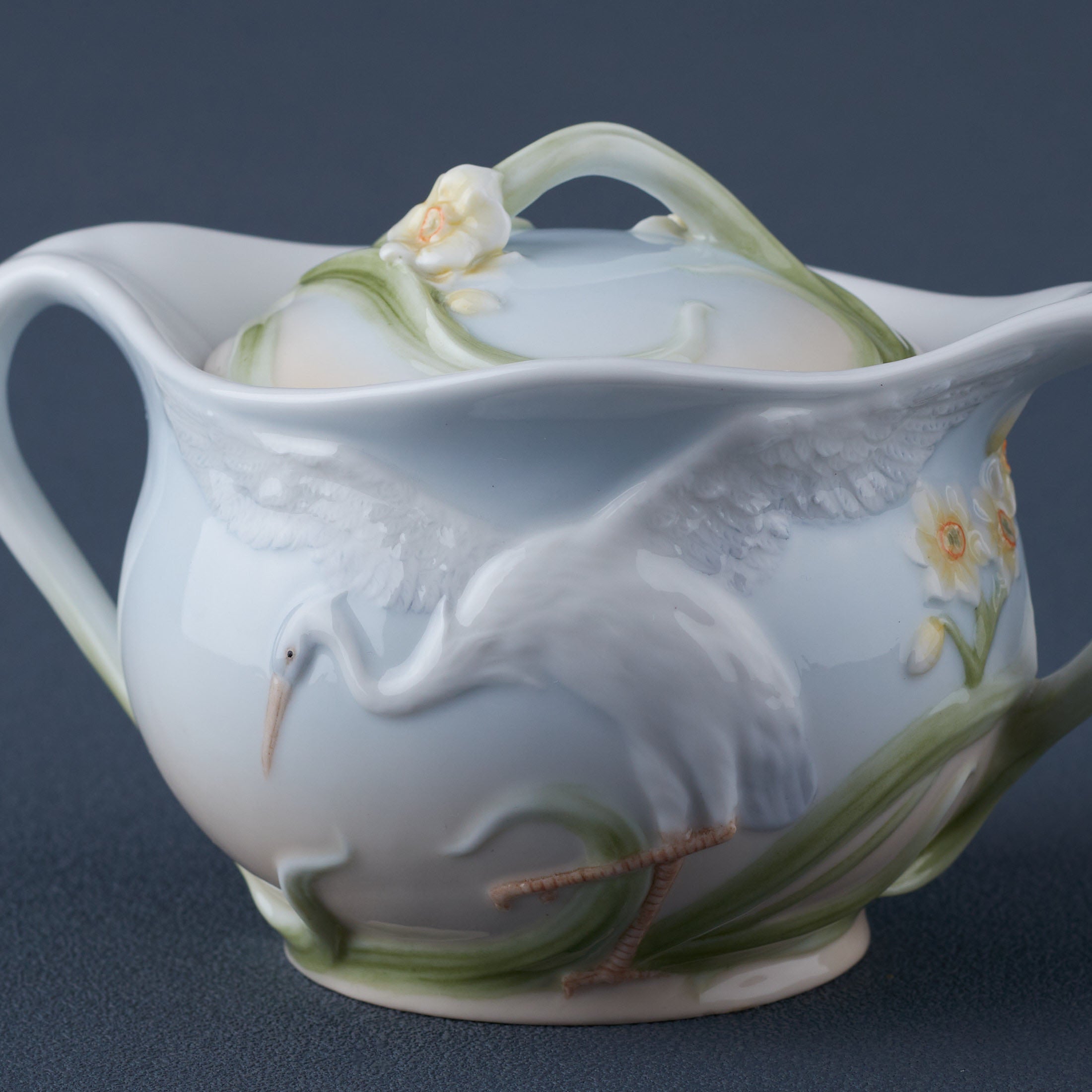 Egret Sugar Jar