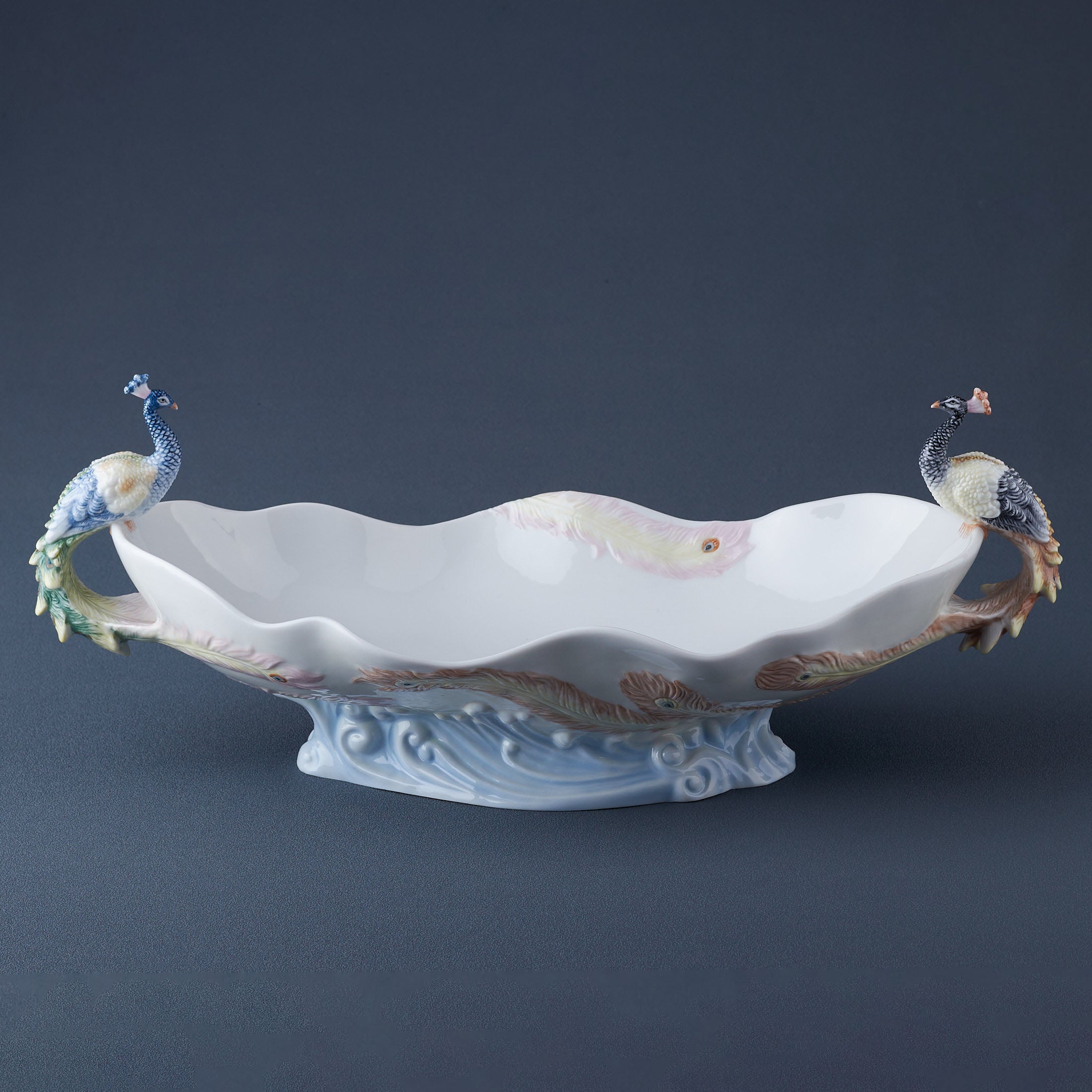 Twin Peacocks Tray