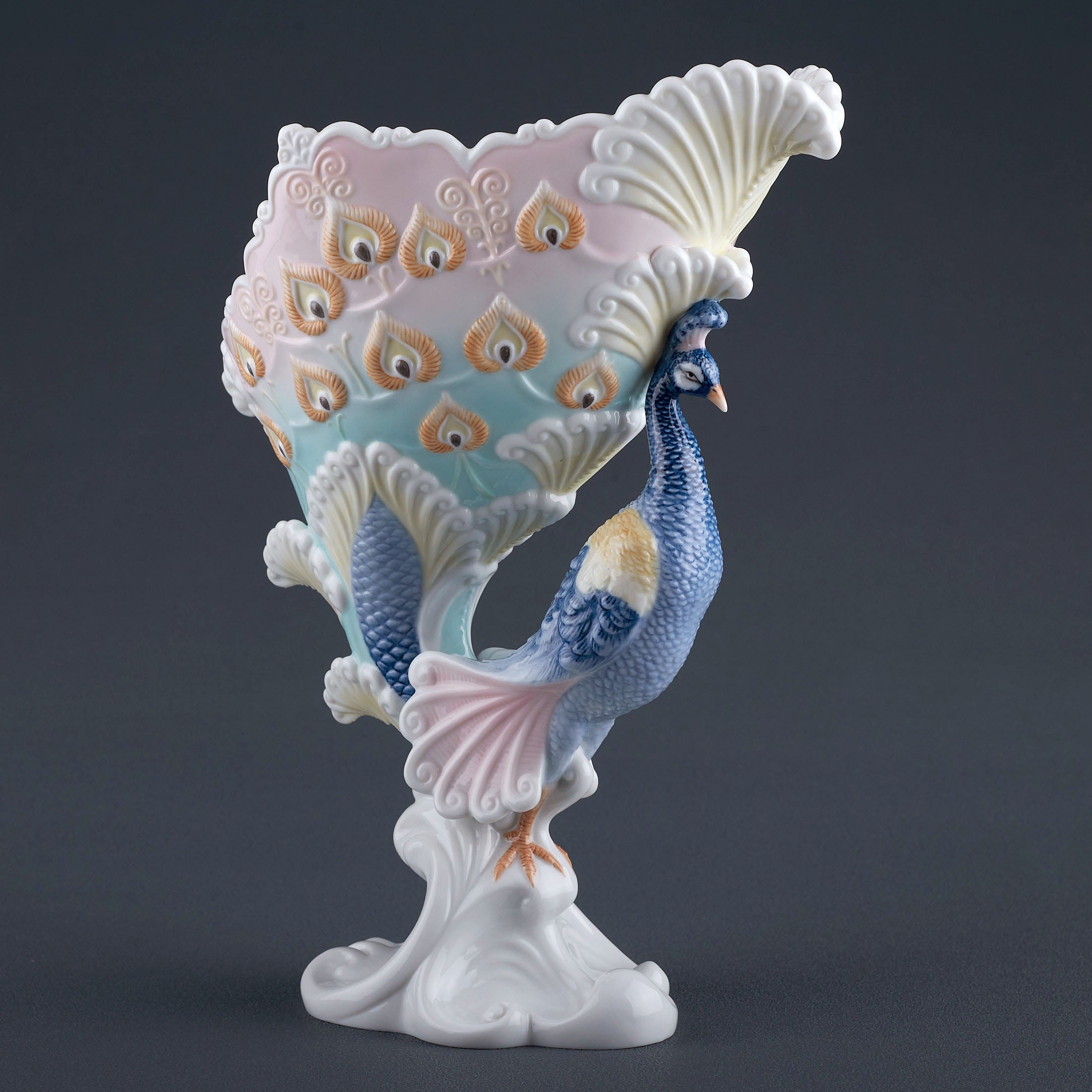 Peacock Raised Bowl