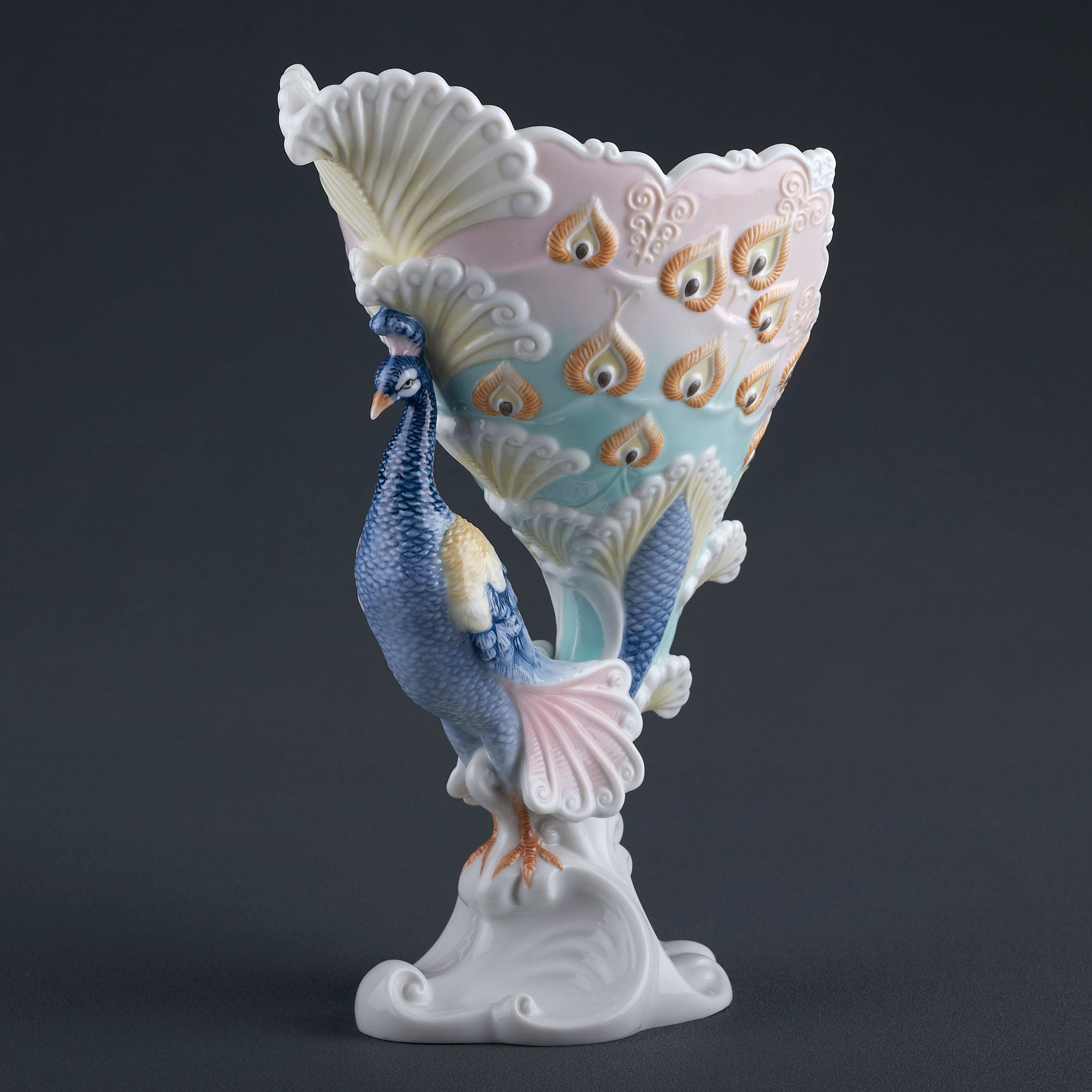Peacock Raised Bowl
