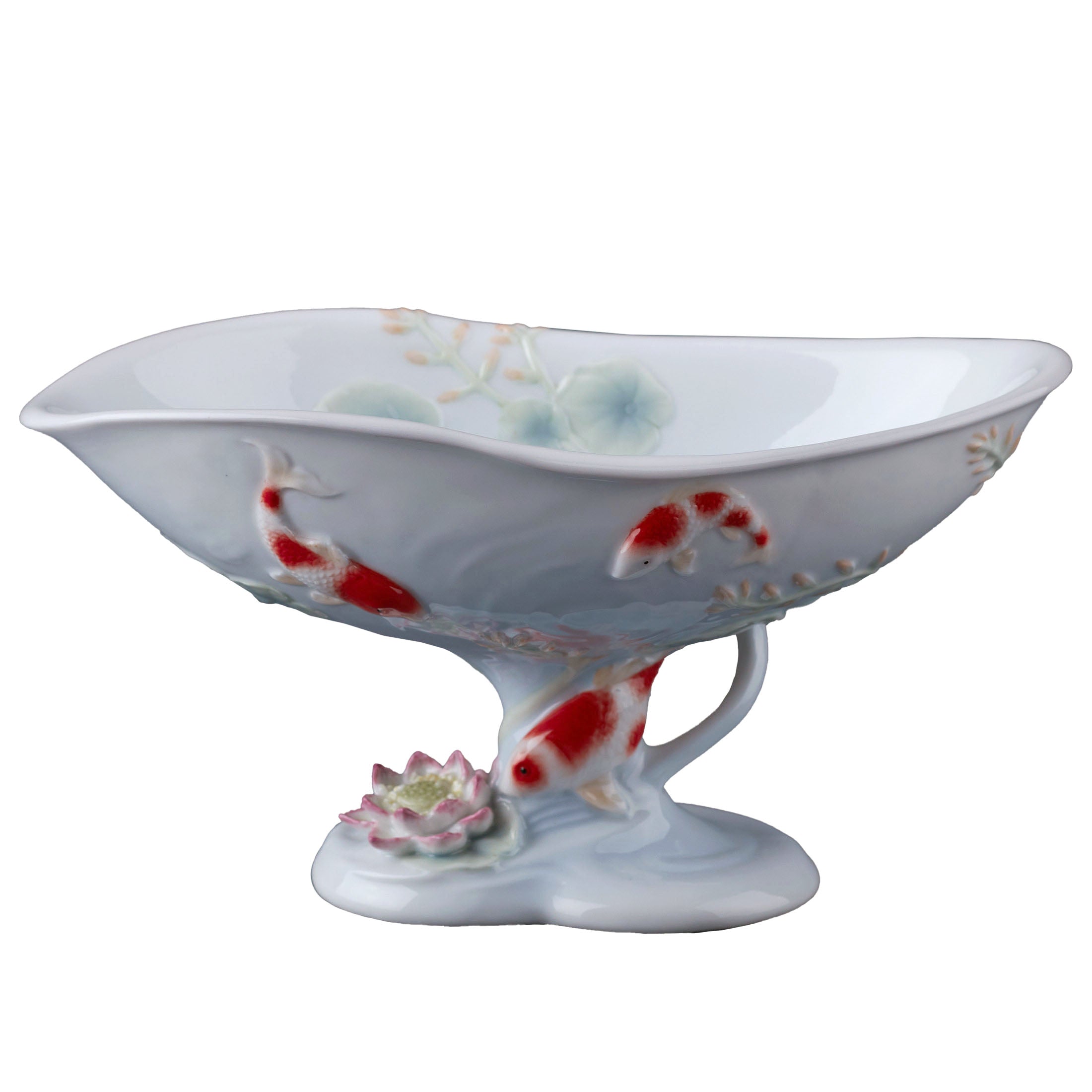 Koi In Lotus Pond Coupe