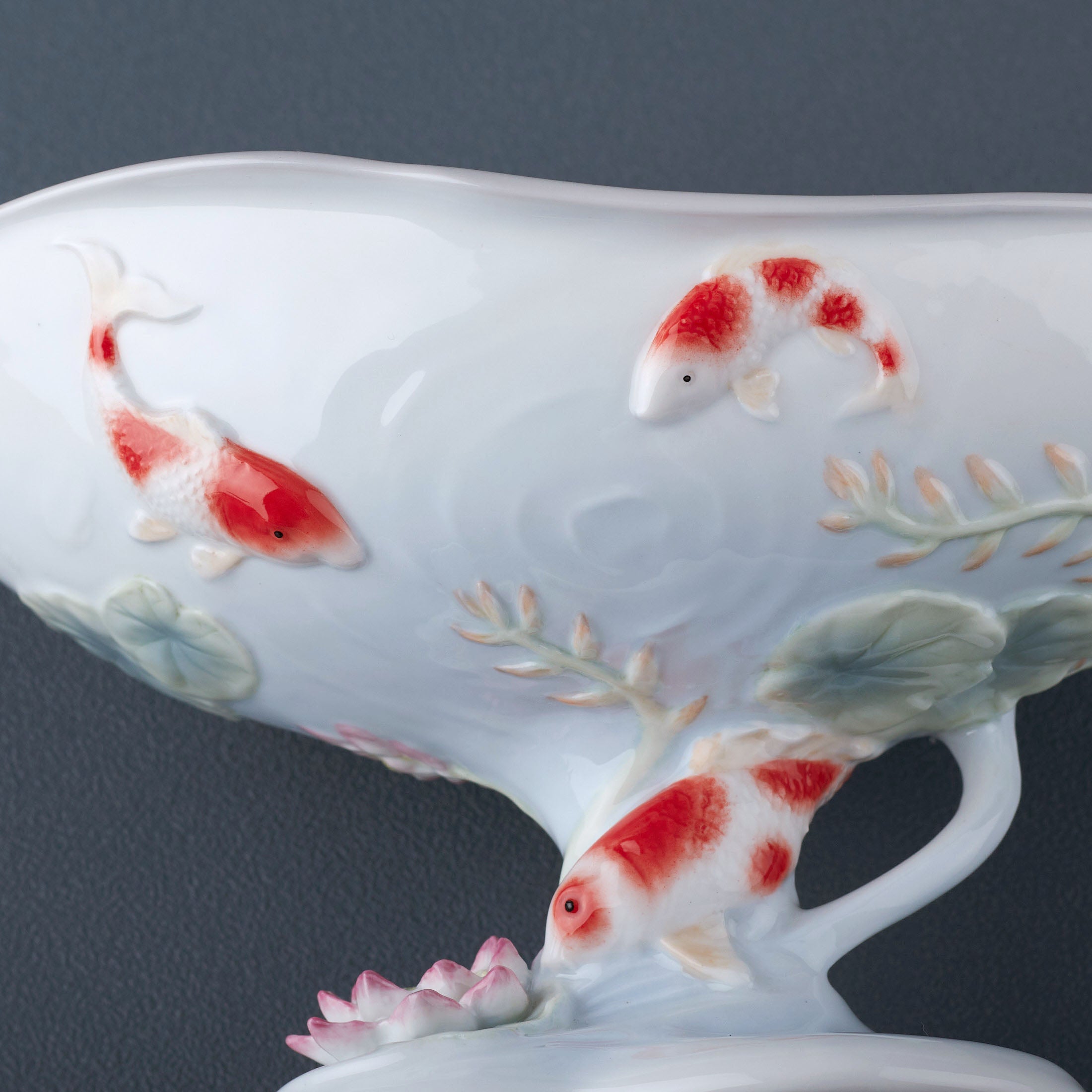 Koi In Lotus Pond Coupe