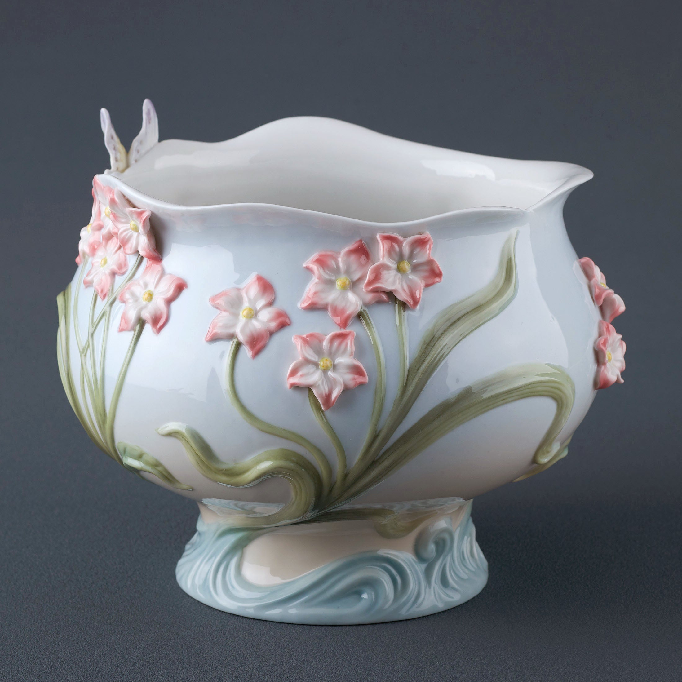 Freesia and Butterfly Bowl