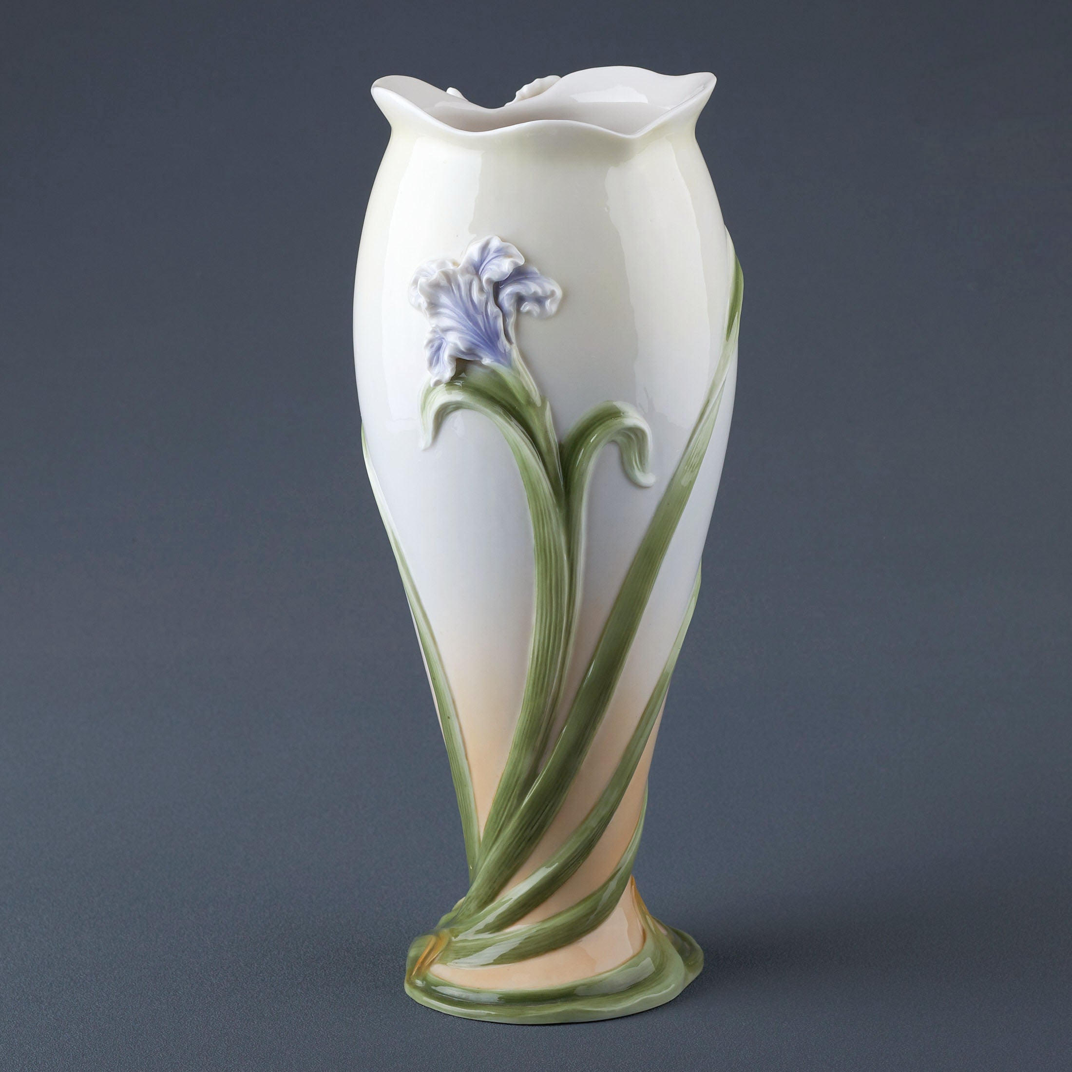Iris and Butterfly Vase