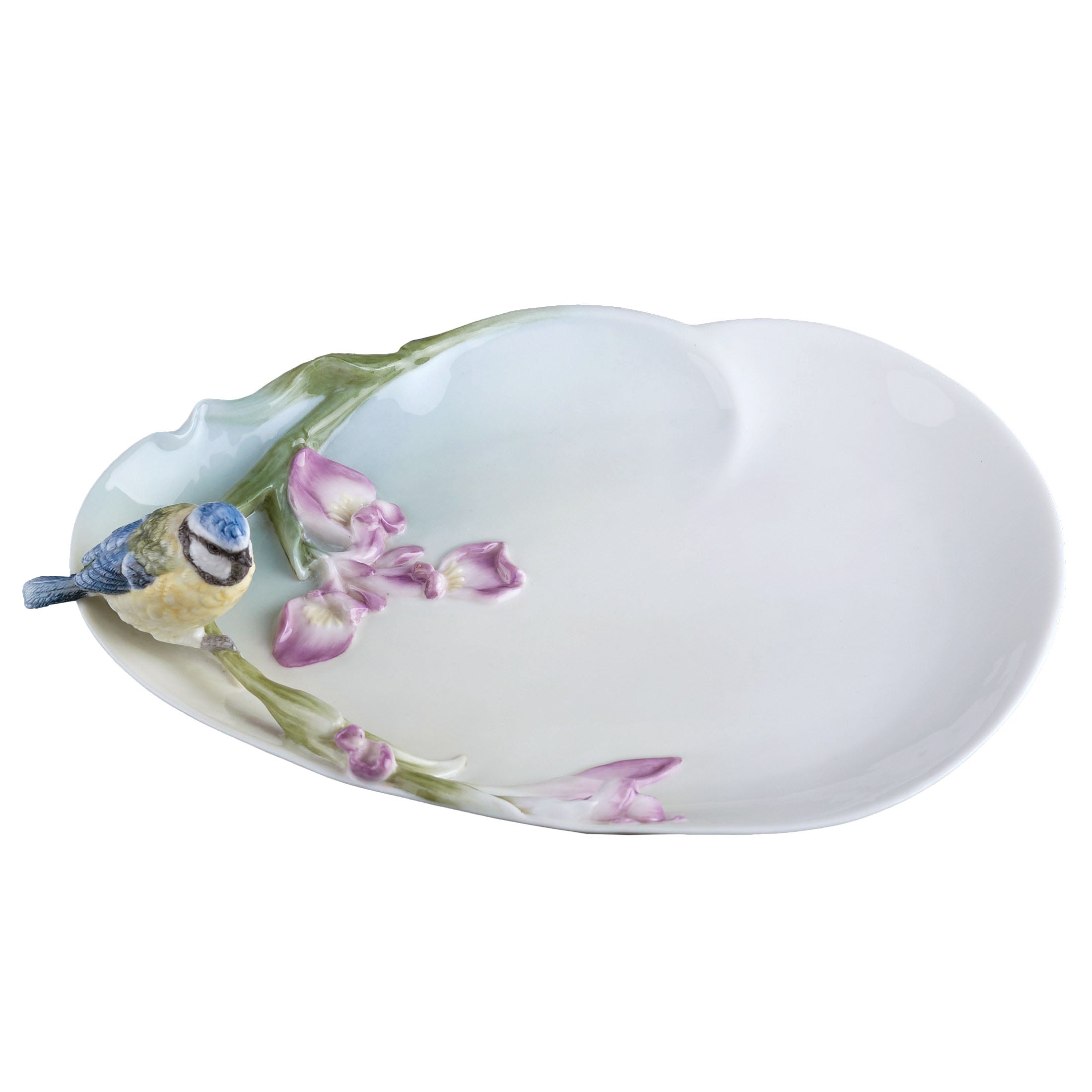 Iris and Blue Tit Dish