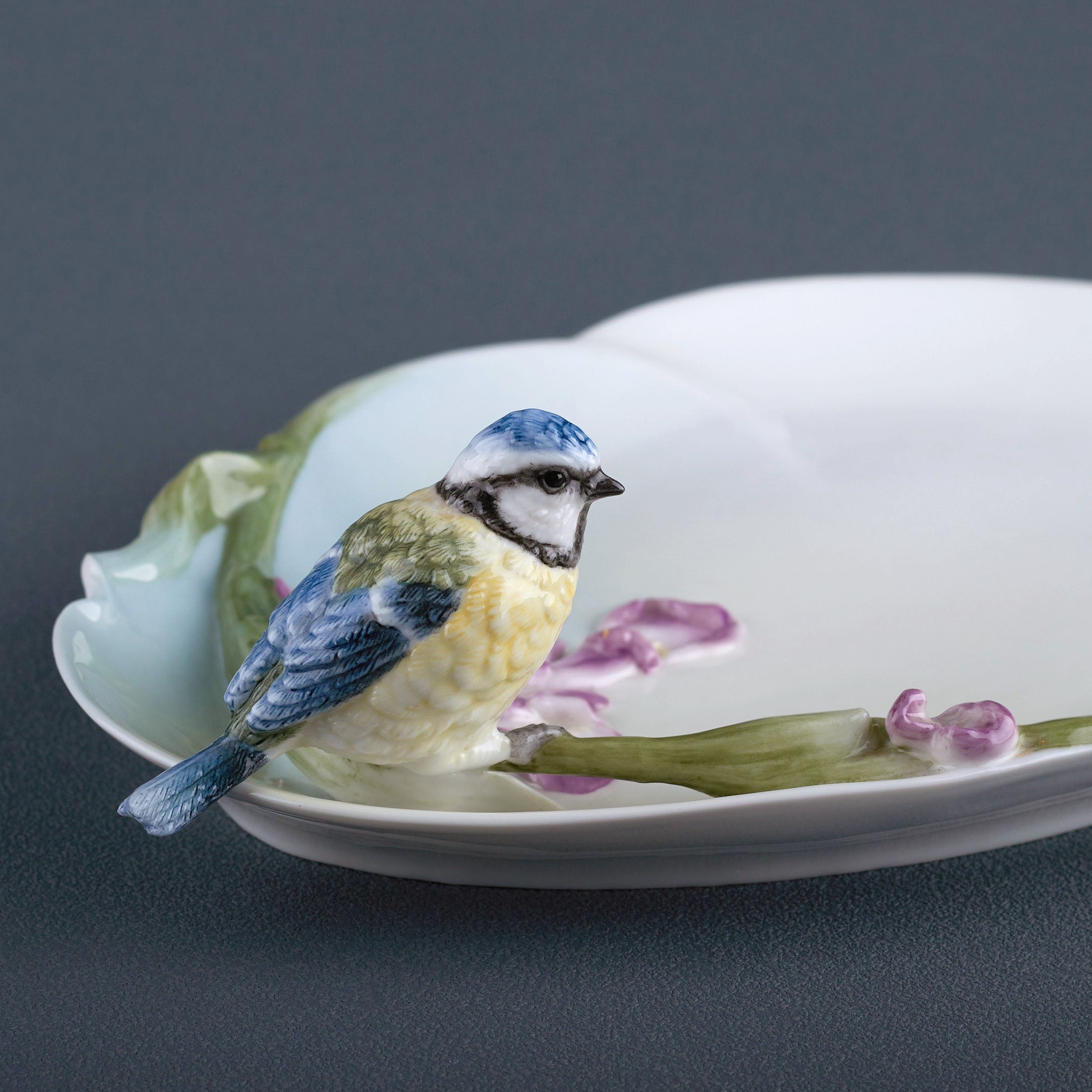 Iris and Blue Tit Dish