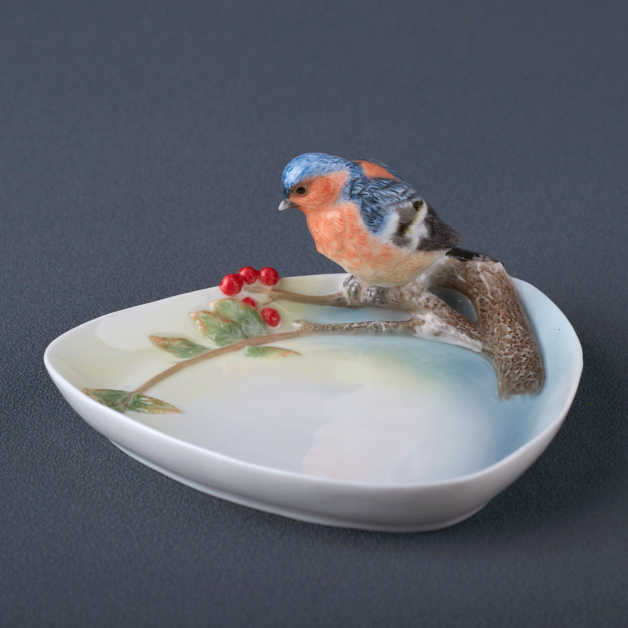 Pyracantha and Bluebird Dish