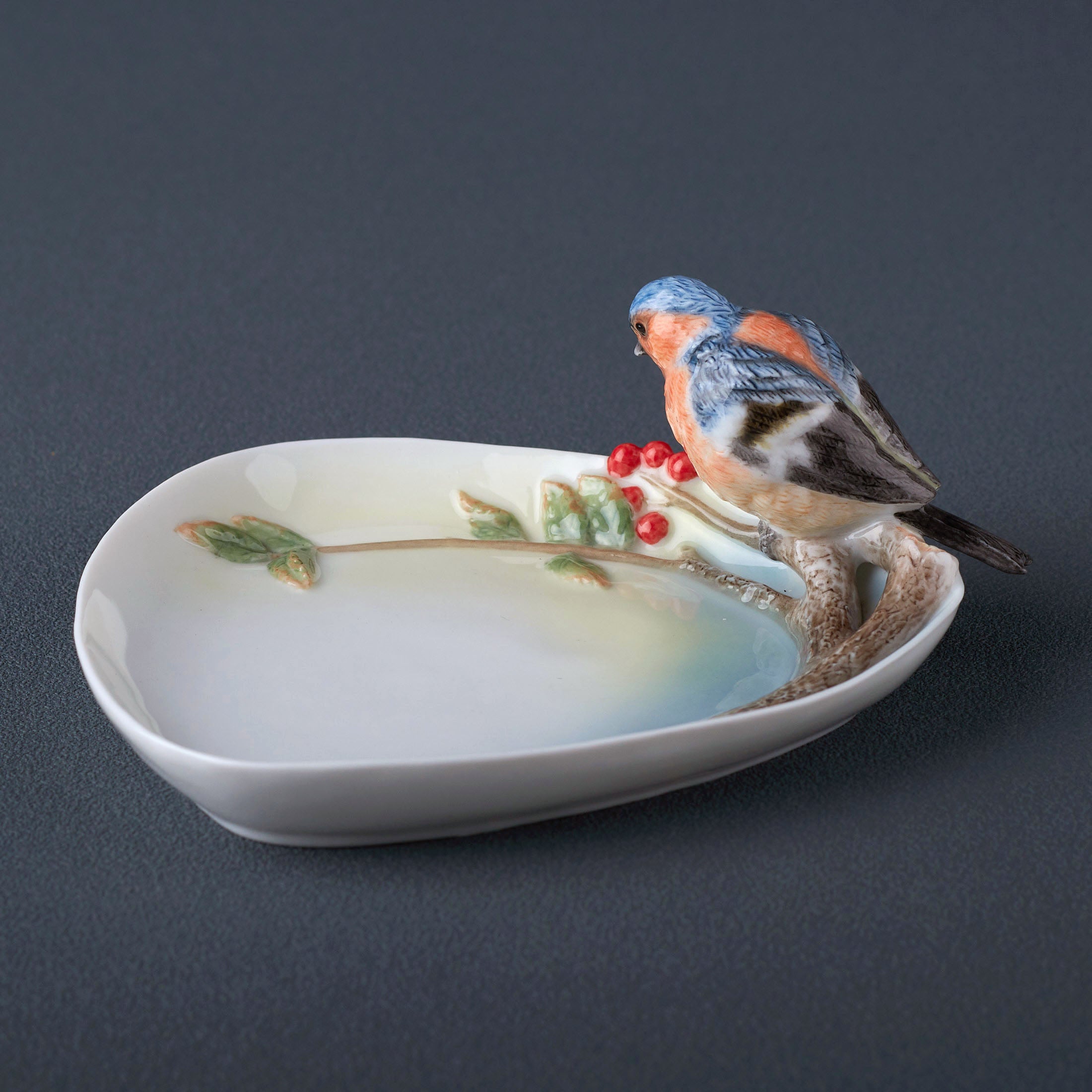 Pyracantha and Bluebird Dish