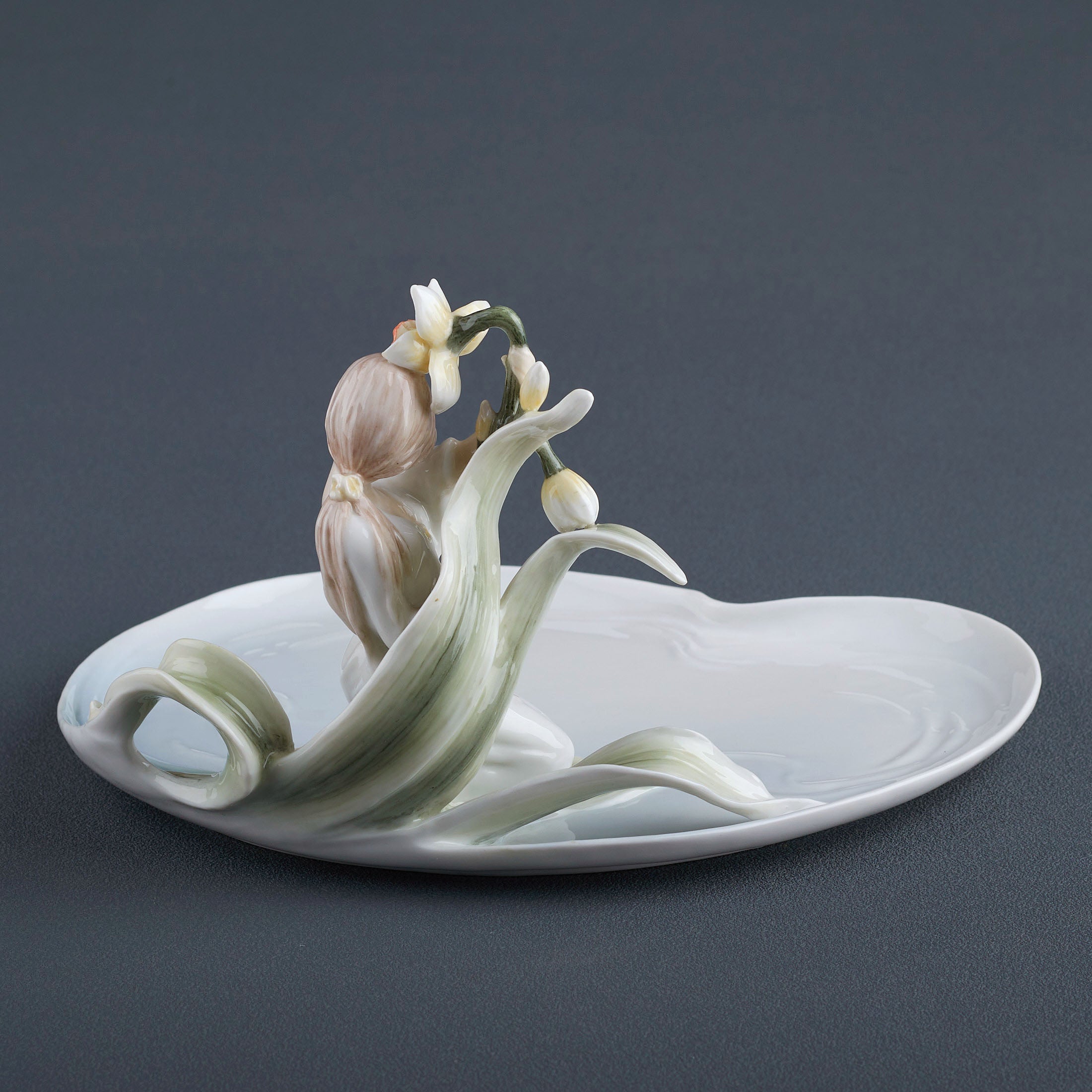 Narcissus and Girl Tray