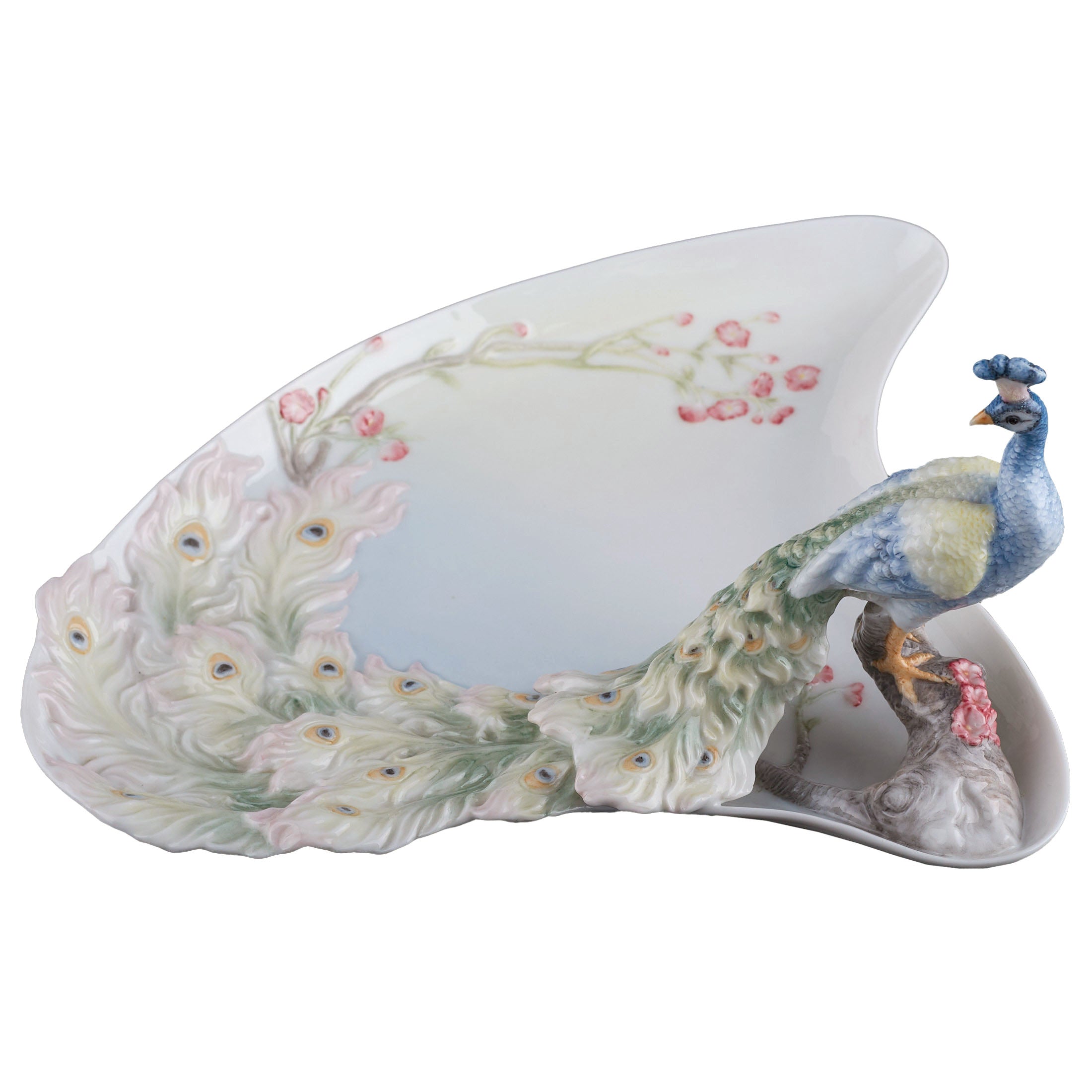 Plum and Peacock Tray
