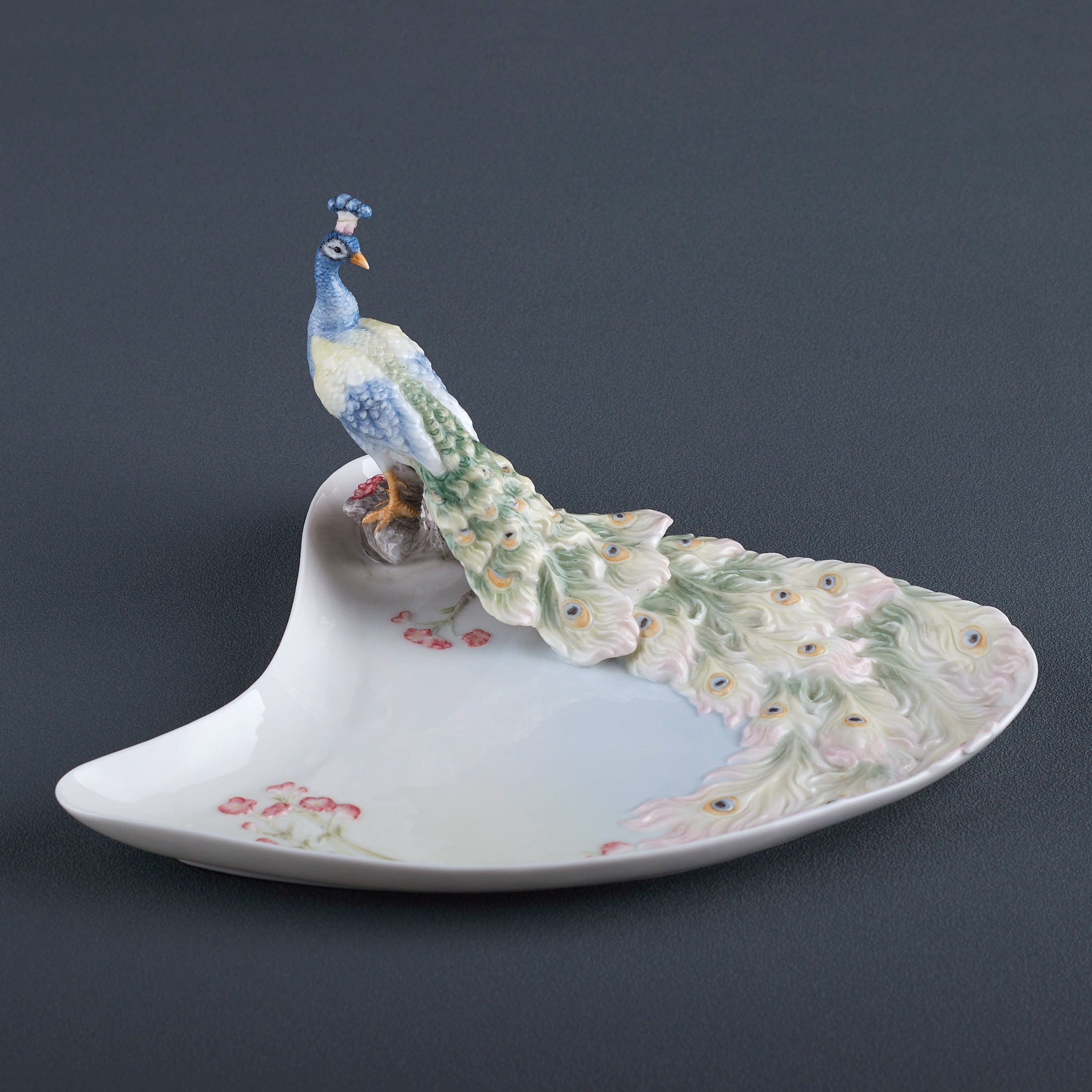 Plum and Peacock Tray