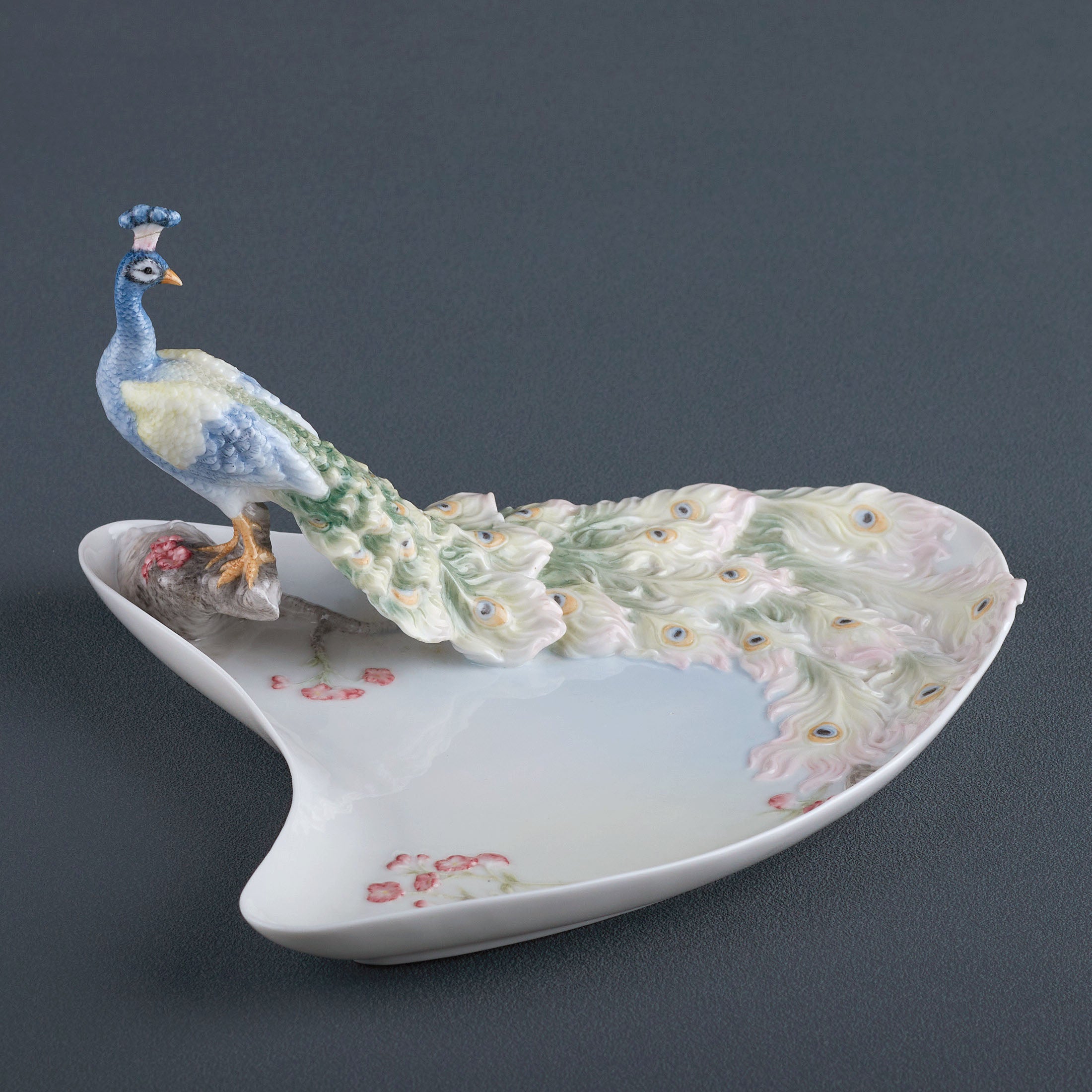 Plum and Peacock Tray