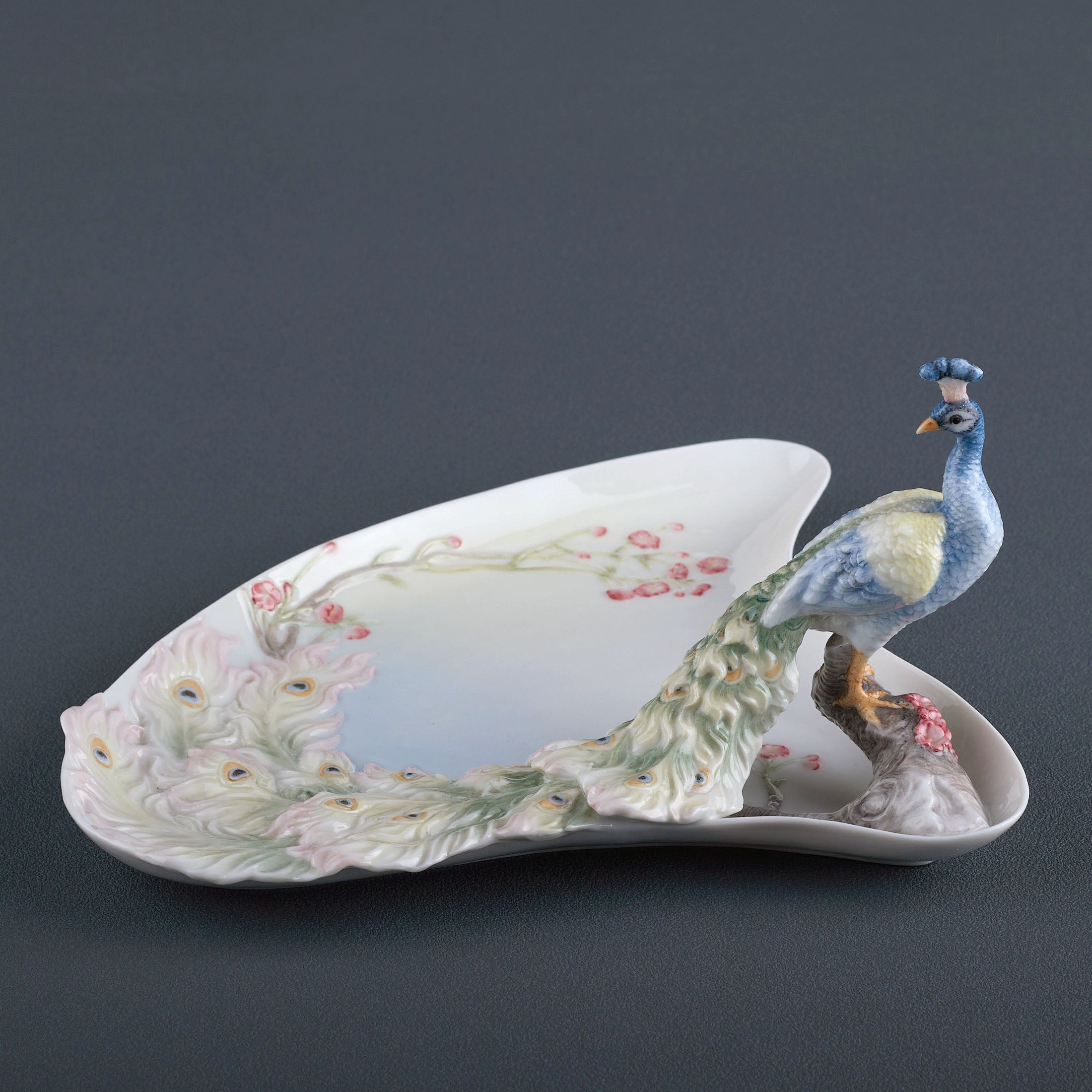 Plum and Peacock Tray