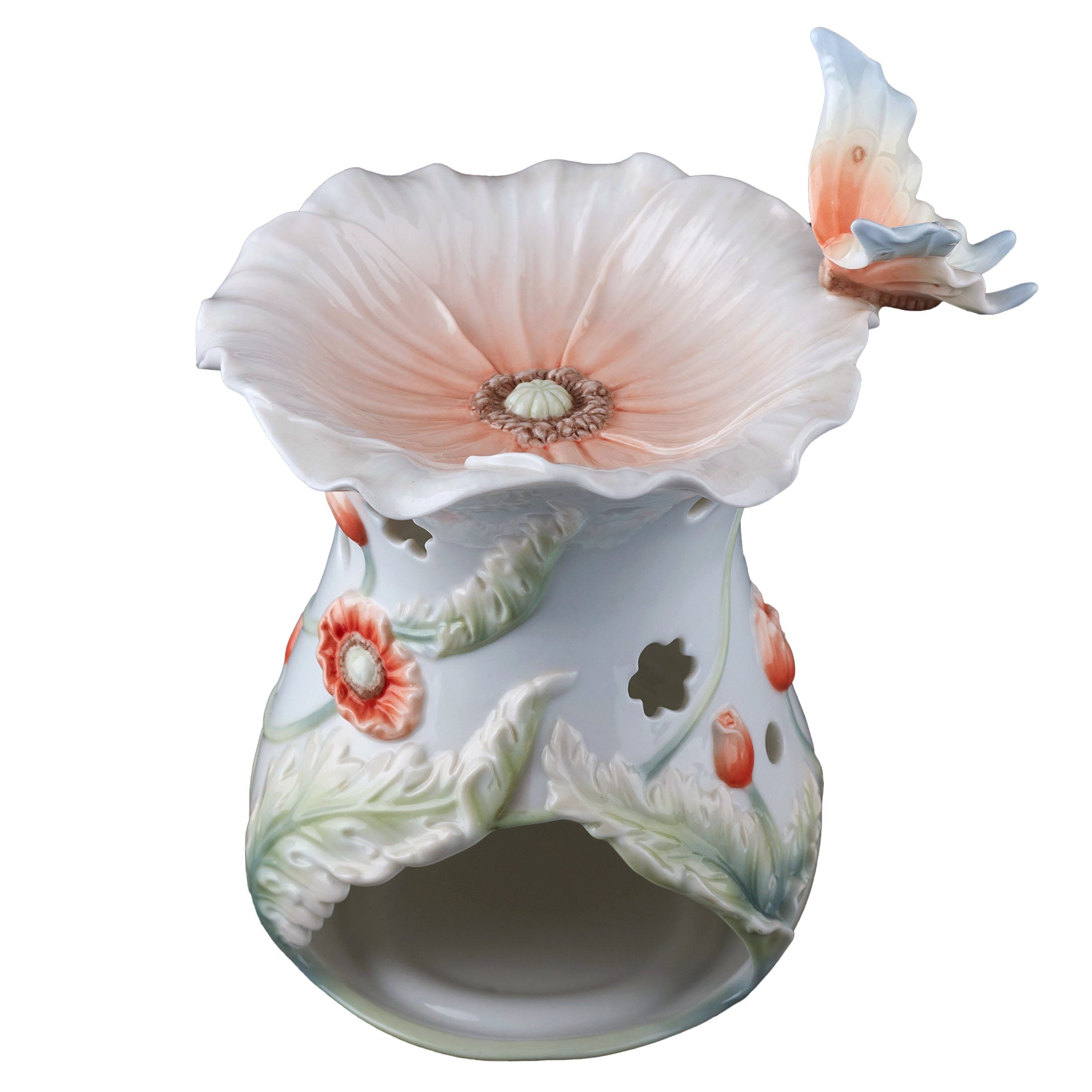 Poppy and Butterfly Aroma Oil Burner