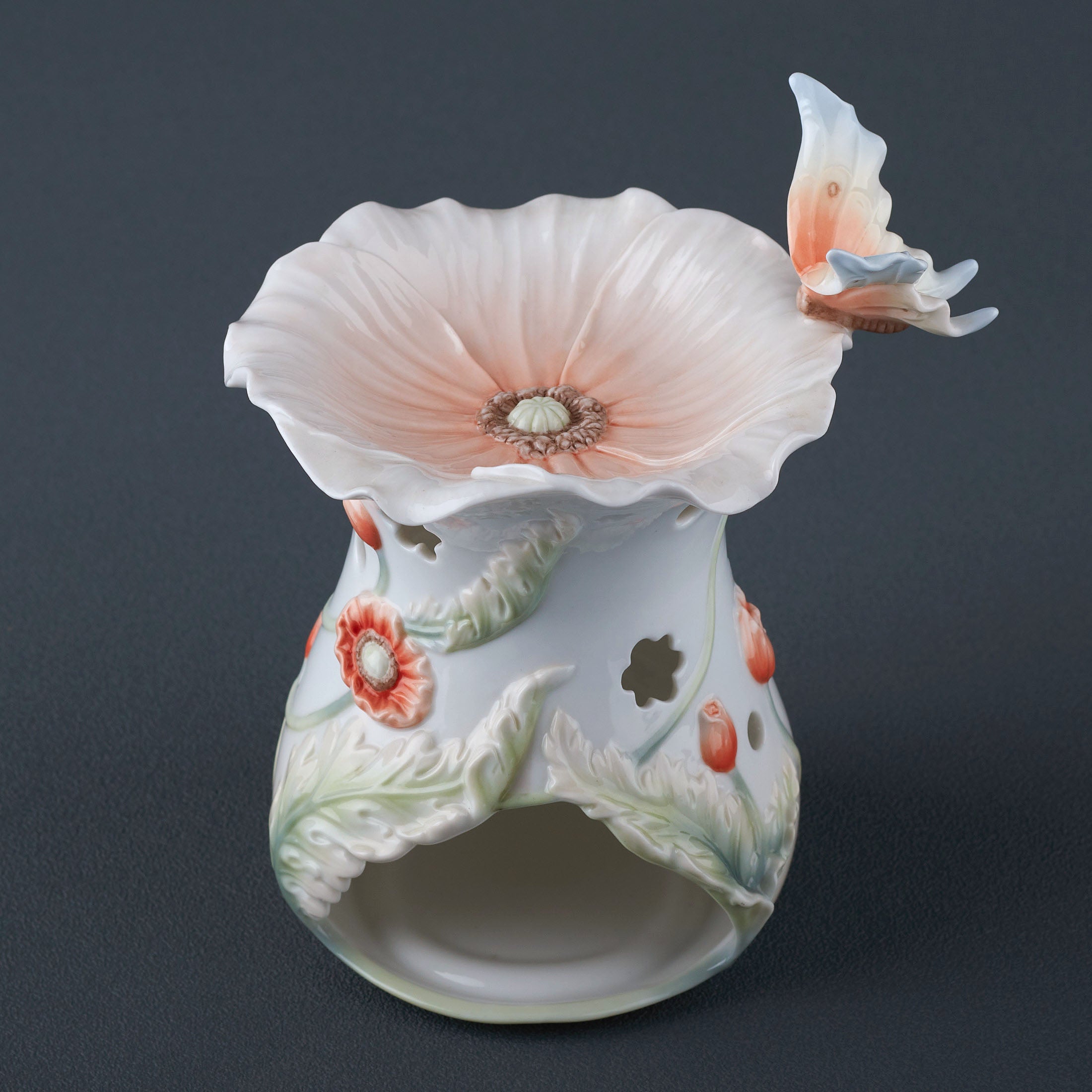 Poppy and Butterfly Aroma Oil Burner