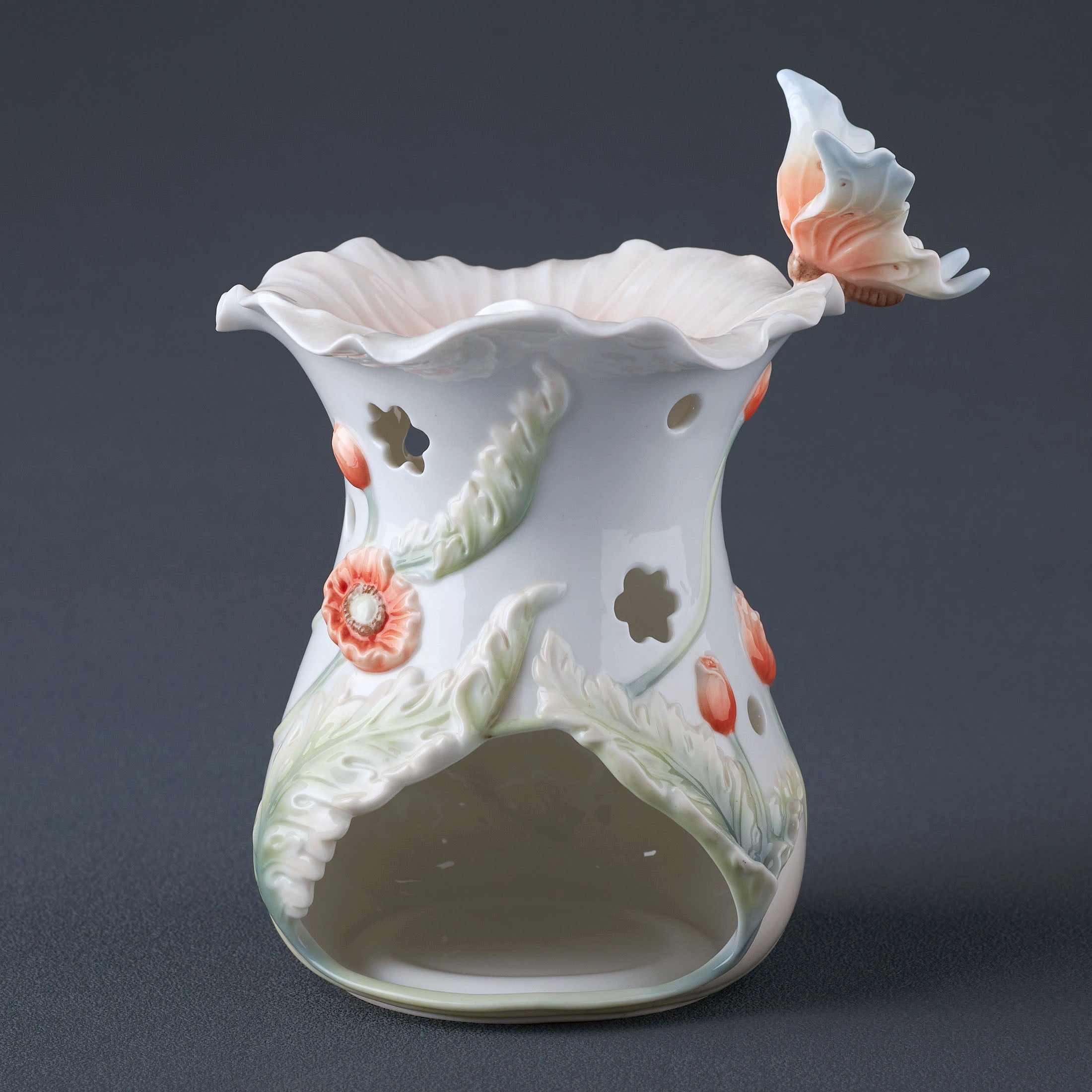 Poppy and Butterfly Aroma Oil Burner