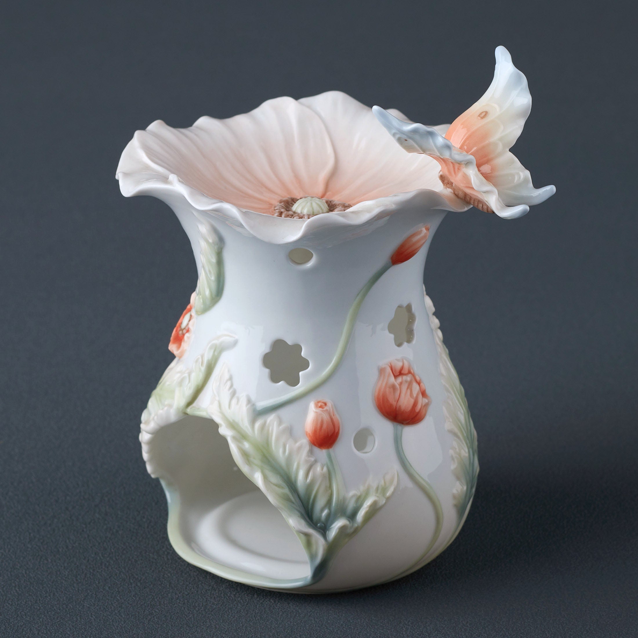 Poppy and Butterfly Aroma Oil Burner