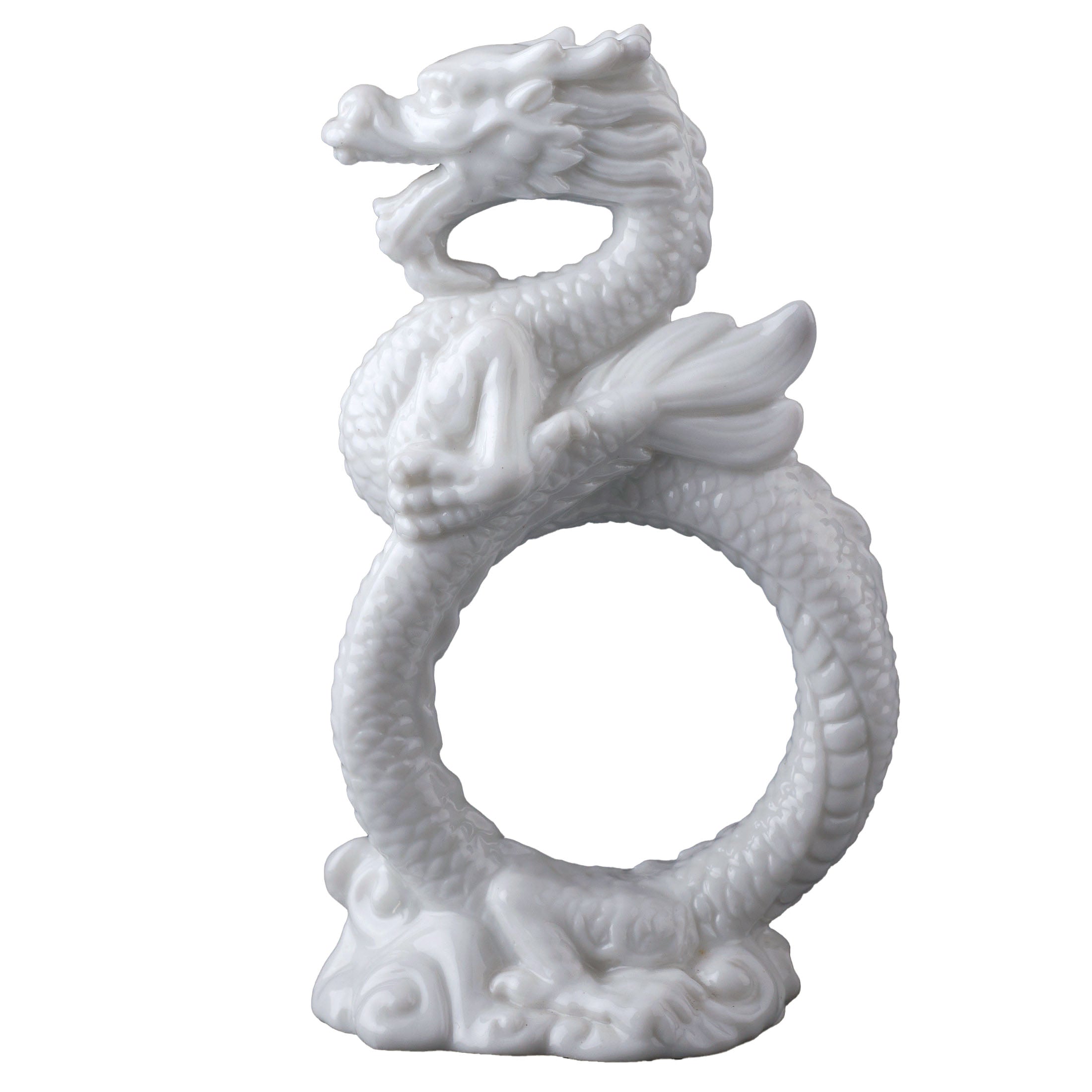 Chinese Dragon Napkin Ring Set of 4