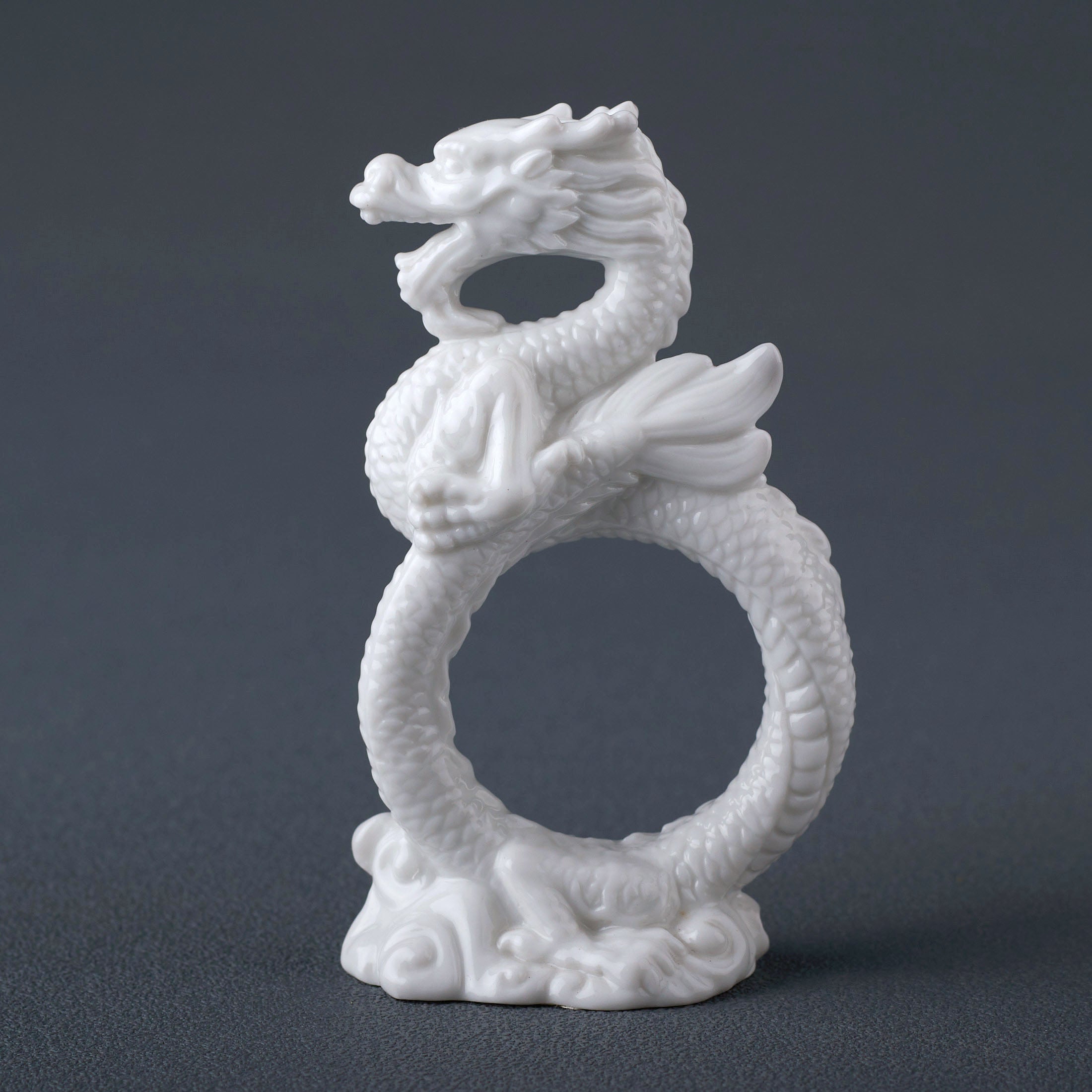 Chinese Dragon Napkin Ring Set of 4
