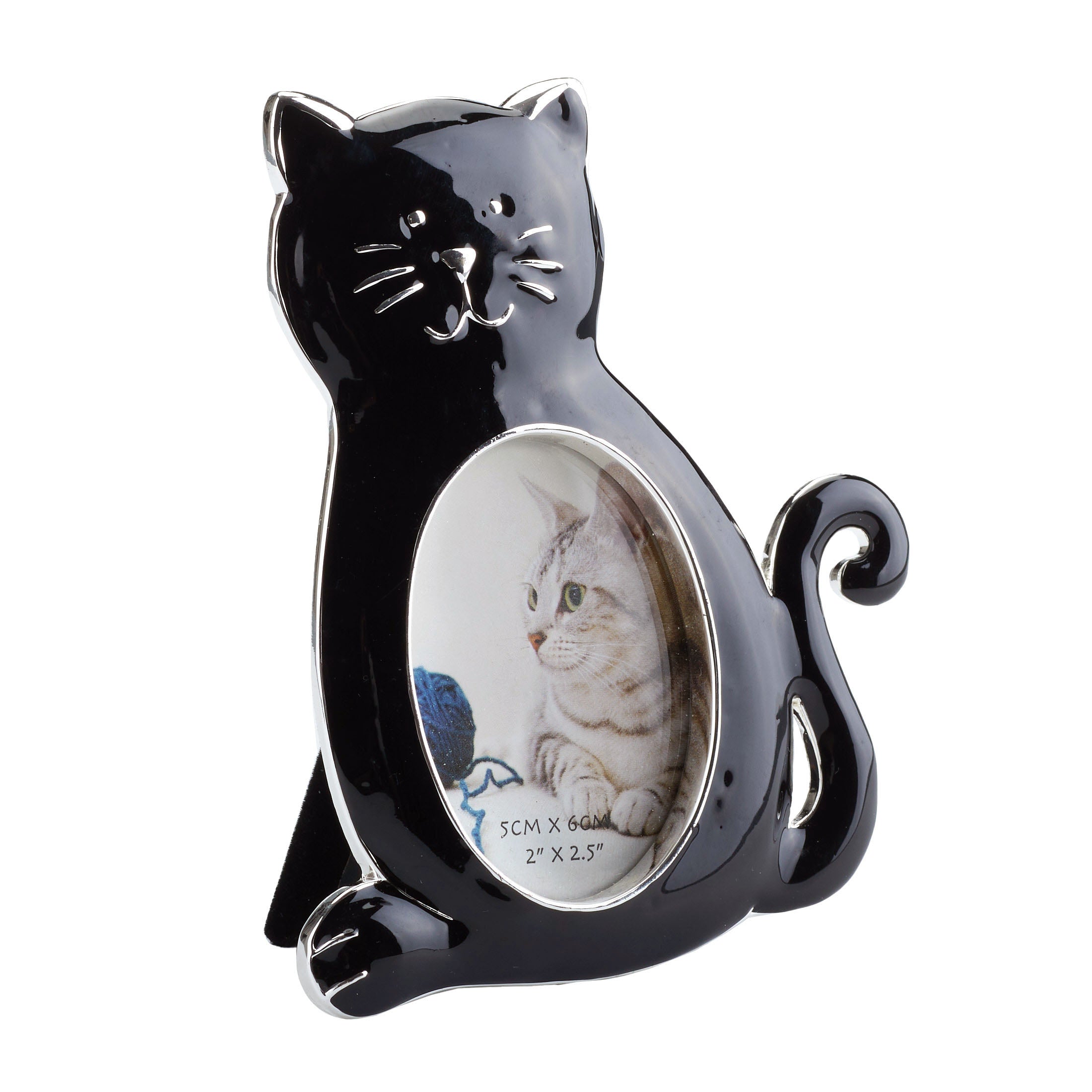Cat Photo Frame W/Black