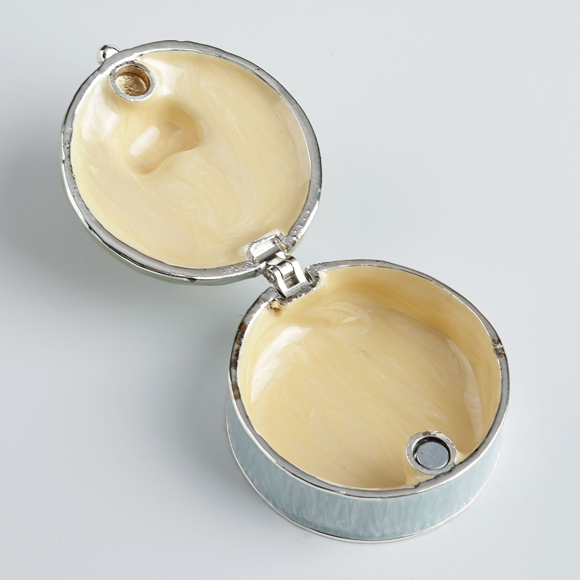 Baby Shoe Trinket Box Blue