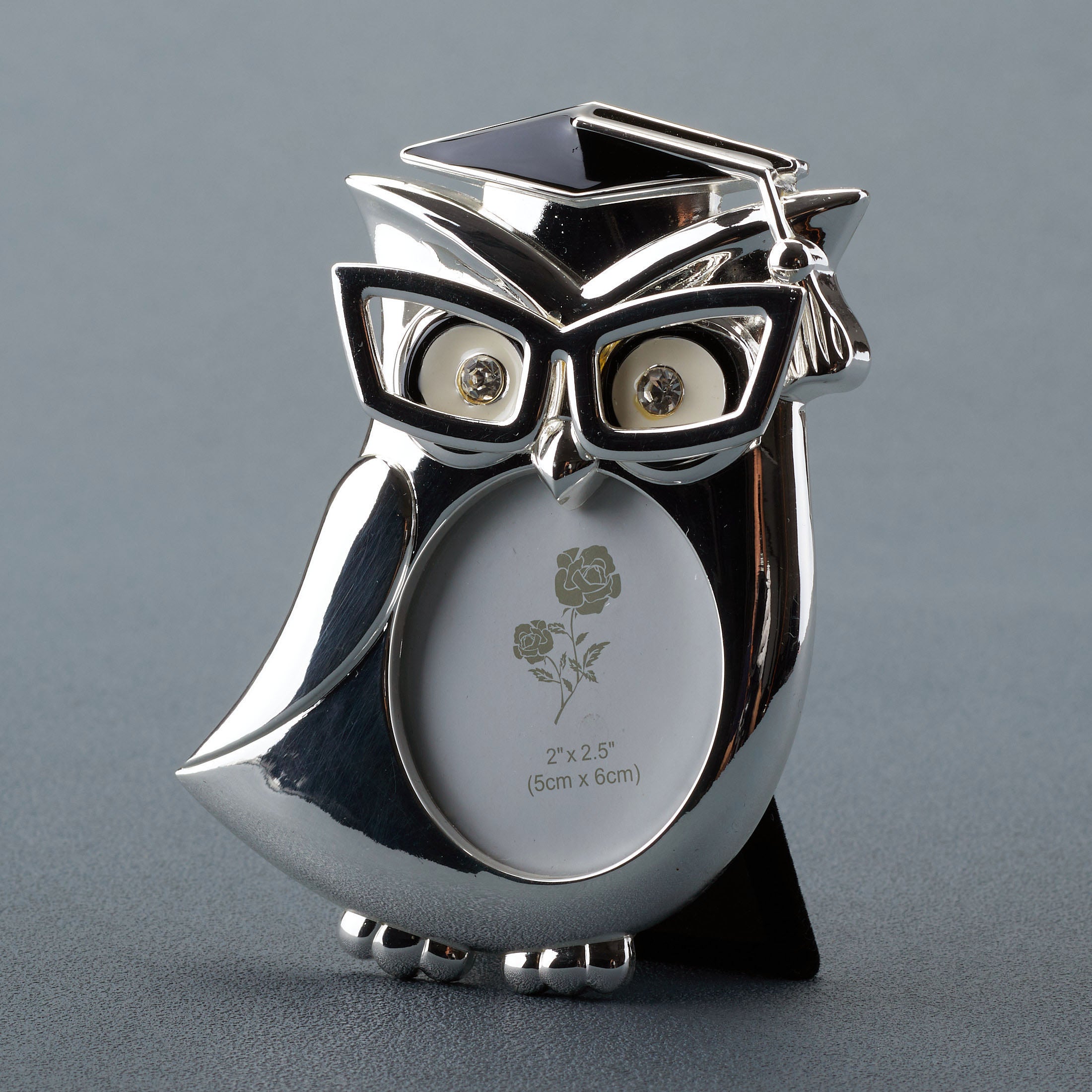 Graduation Owl Round Shape Photo Frame