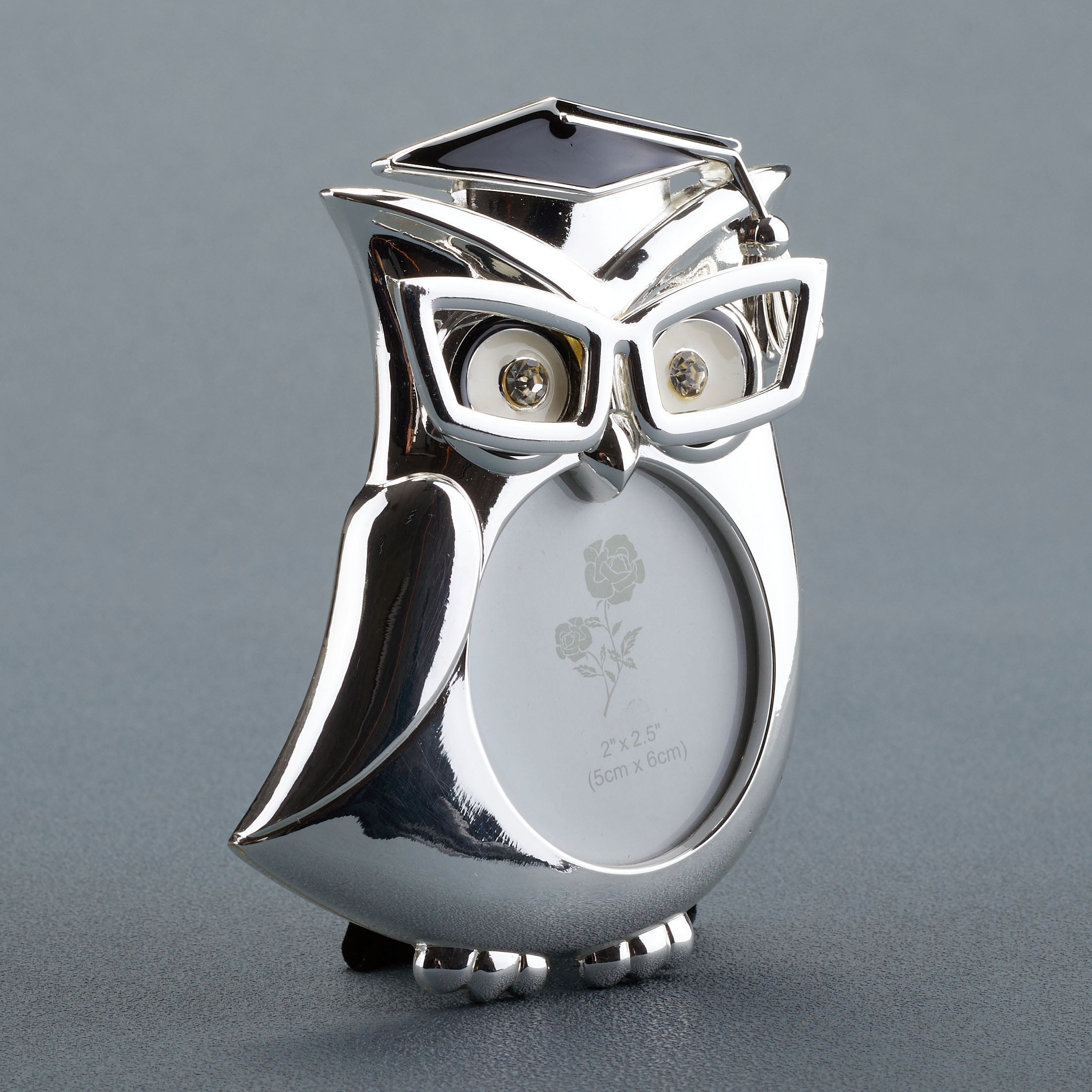 Graduation Owl Round Shape Photo Frame