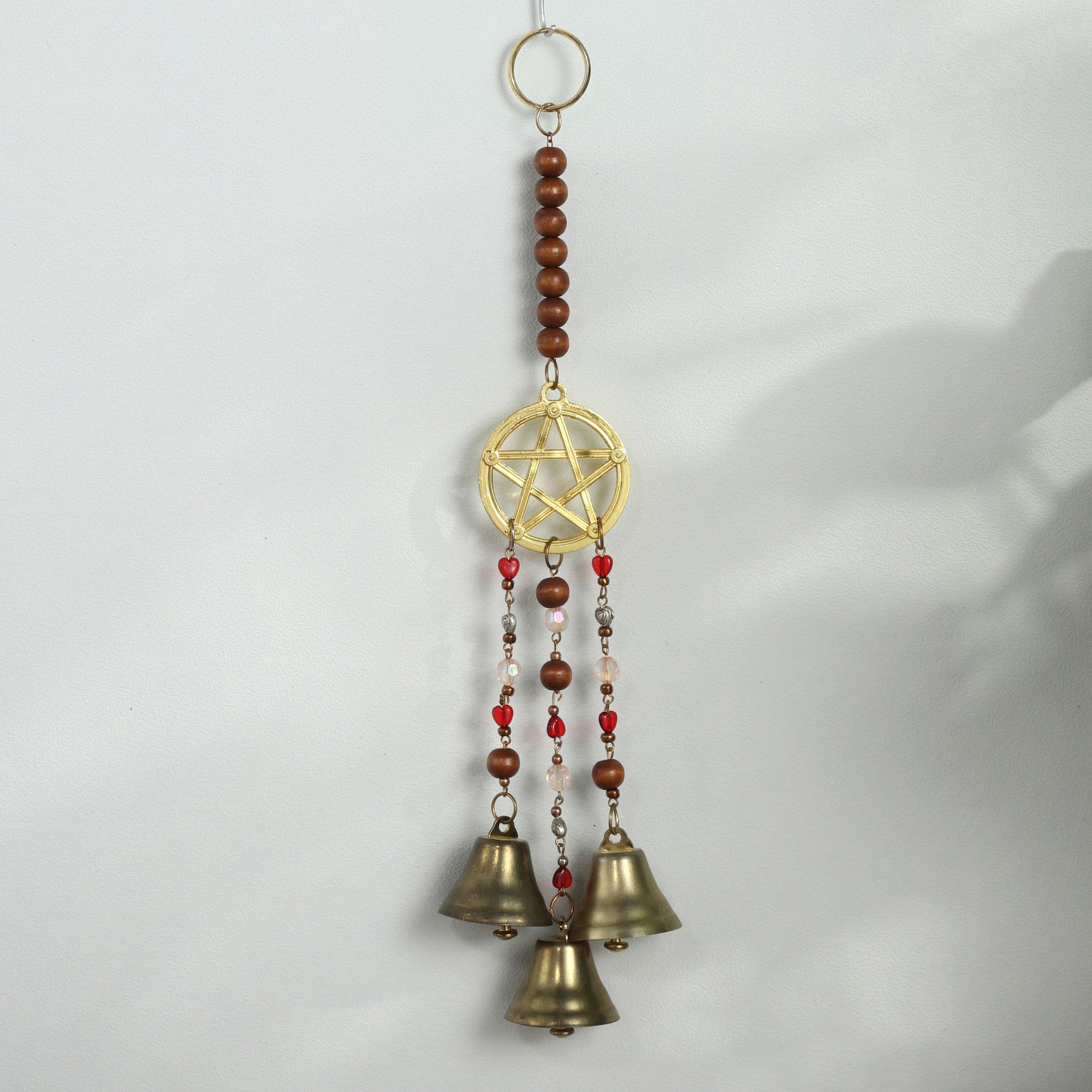 Pentagram Wiccan Witch Bell Wind Chime