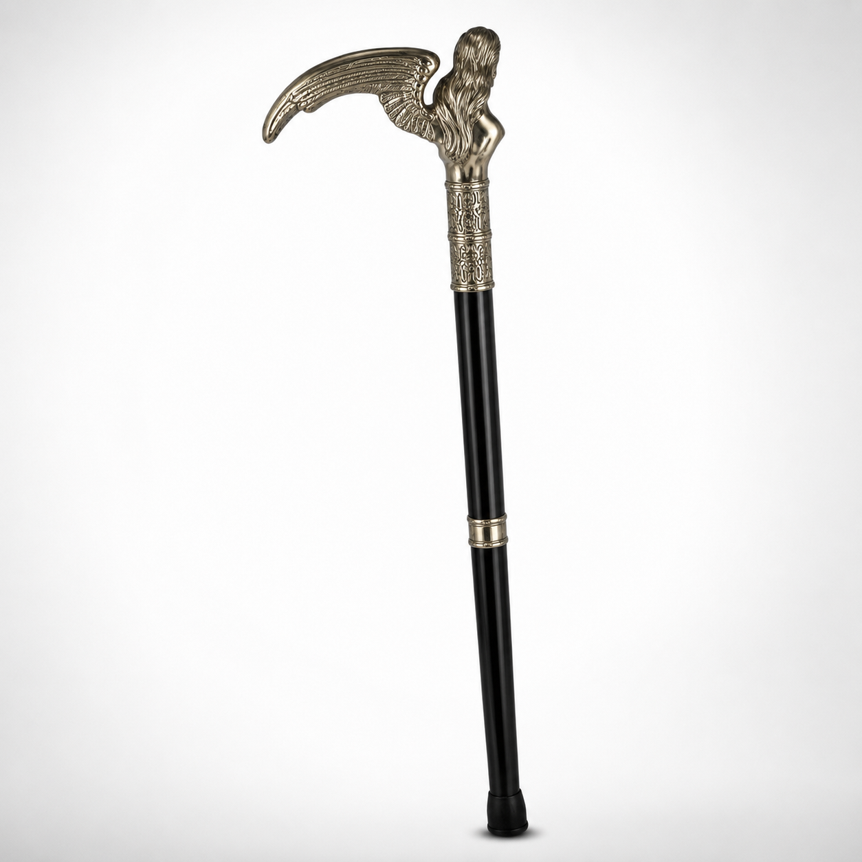 Aluminium Walking Stick Angel | Mythology & Deity Sculptures