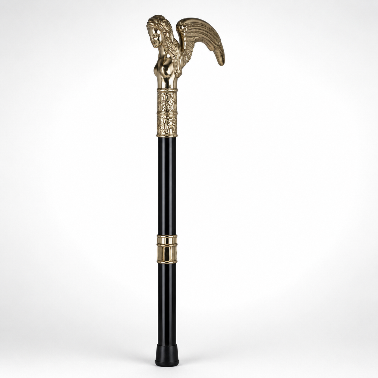 Aluminium Walking Stick Angel | Mythology & Deity Sculptures