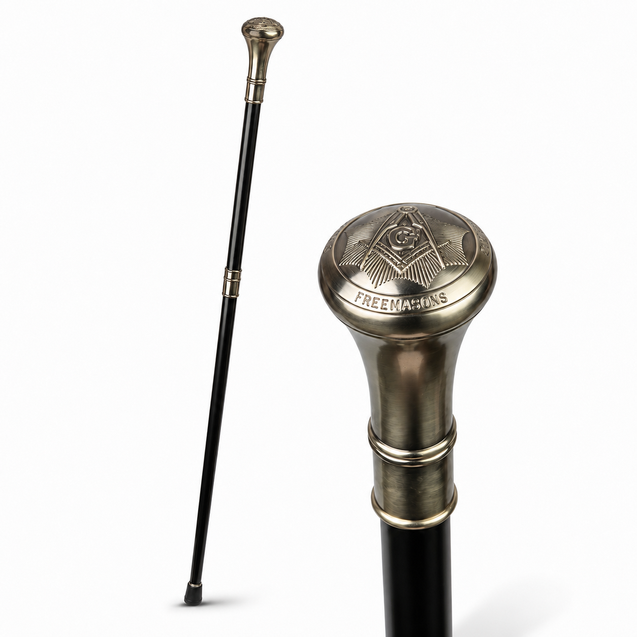 Aluminium Walking Stick Freemasons Classic Freemasonry, Curios & Colle