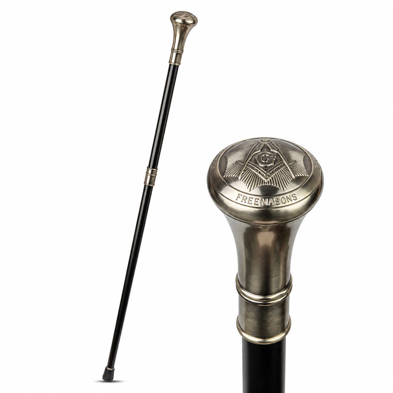 Aluminium Walking Stick Freemasons Classic Freemasonry, Curios & Colle